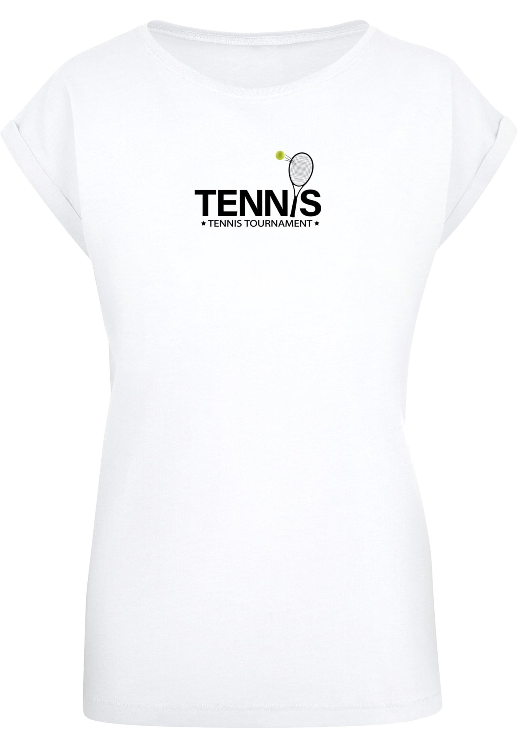 Merchcode T-Shirt "Merchcode Damen Ladies Tennis Racket Extended Shoulder T günstig online kaufen