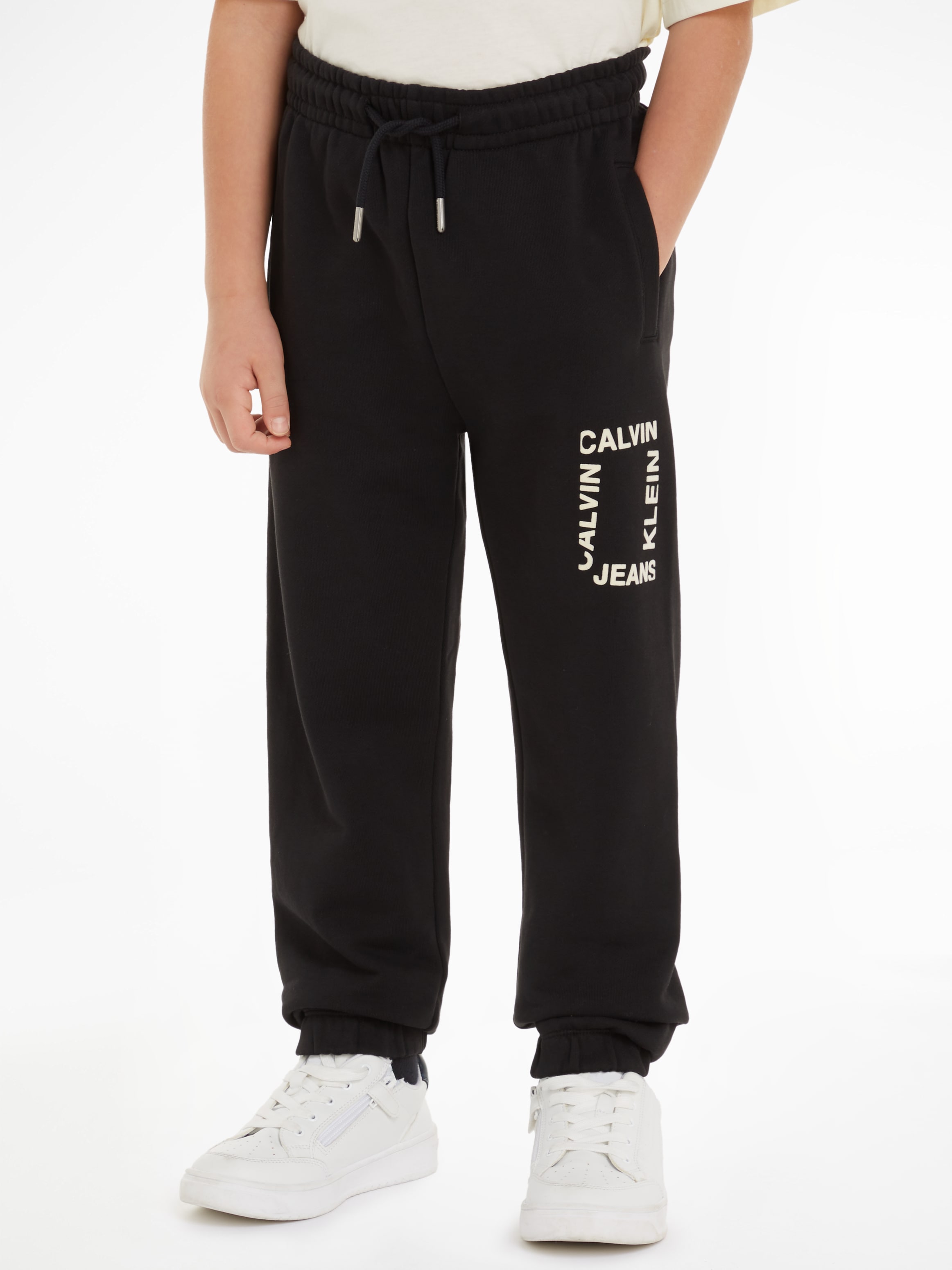 Calvin Klein Jeans Sweathose »MINI HERO FLOCK LOGO PANTS«, für Kinder bis 16 Jahre