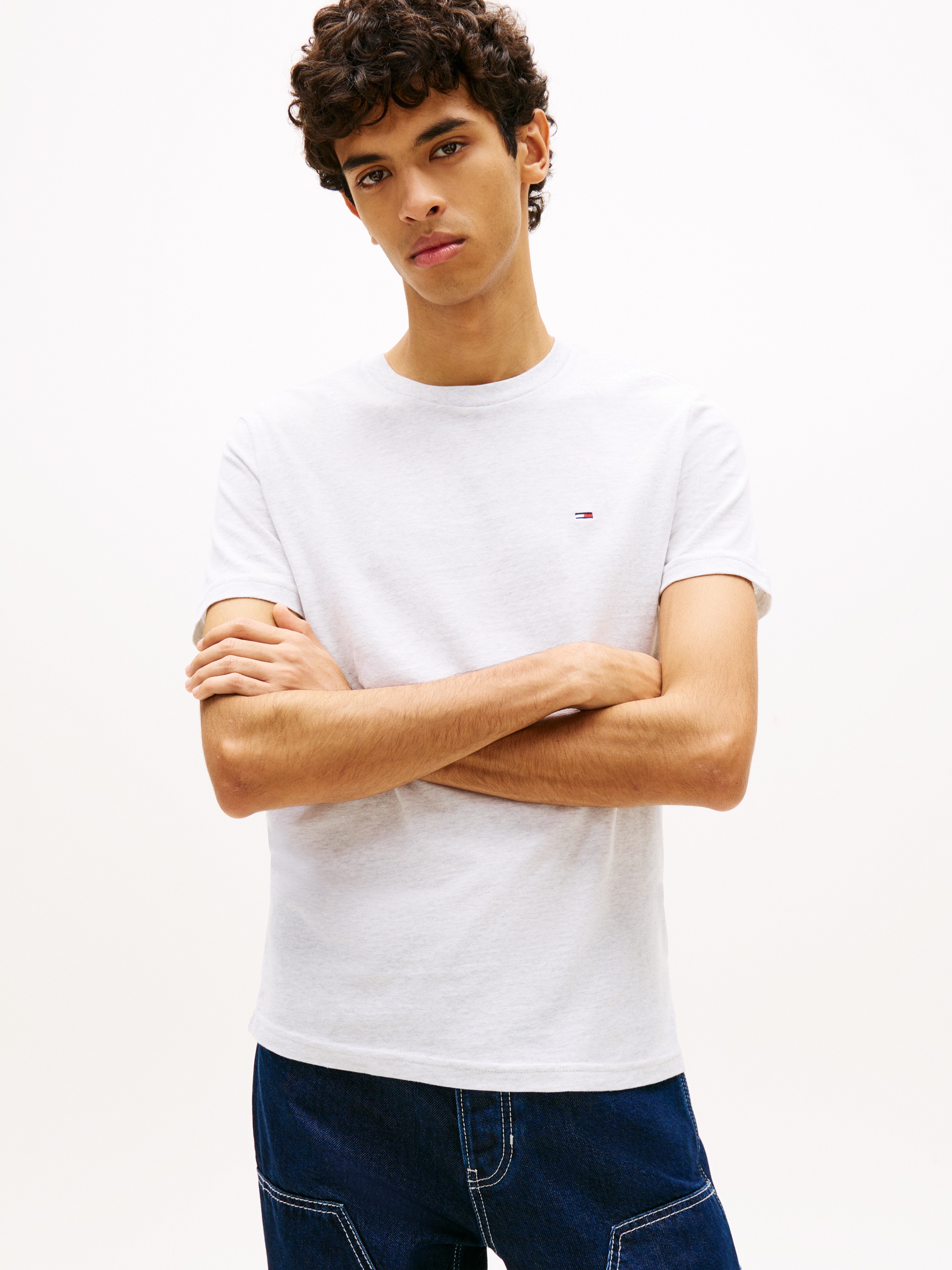 Thumbnail - Tommy Jeans "TJM XSLIM 2PACK JERSEY TEE EXT" Packung, 2er-Pack, Logostickerei, 2Pack