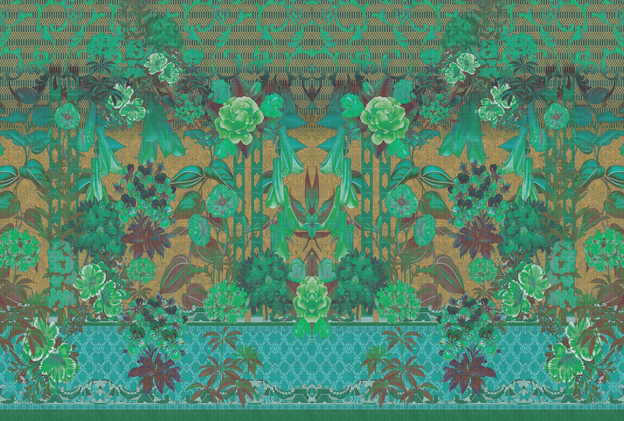 living walls Vliestapete »Florale Tapete Blumenmuster Ornamente« matt glatt