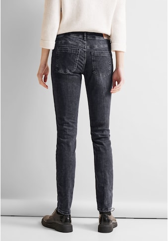 Gerade Jeans, softer Materialmix