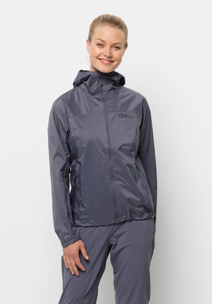 Jack Wolfskin Outdoorjacke "PRELIGHT 2.5L JKT W", mit Kapuze