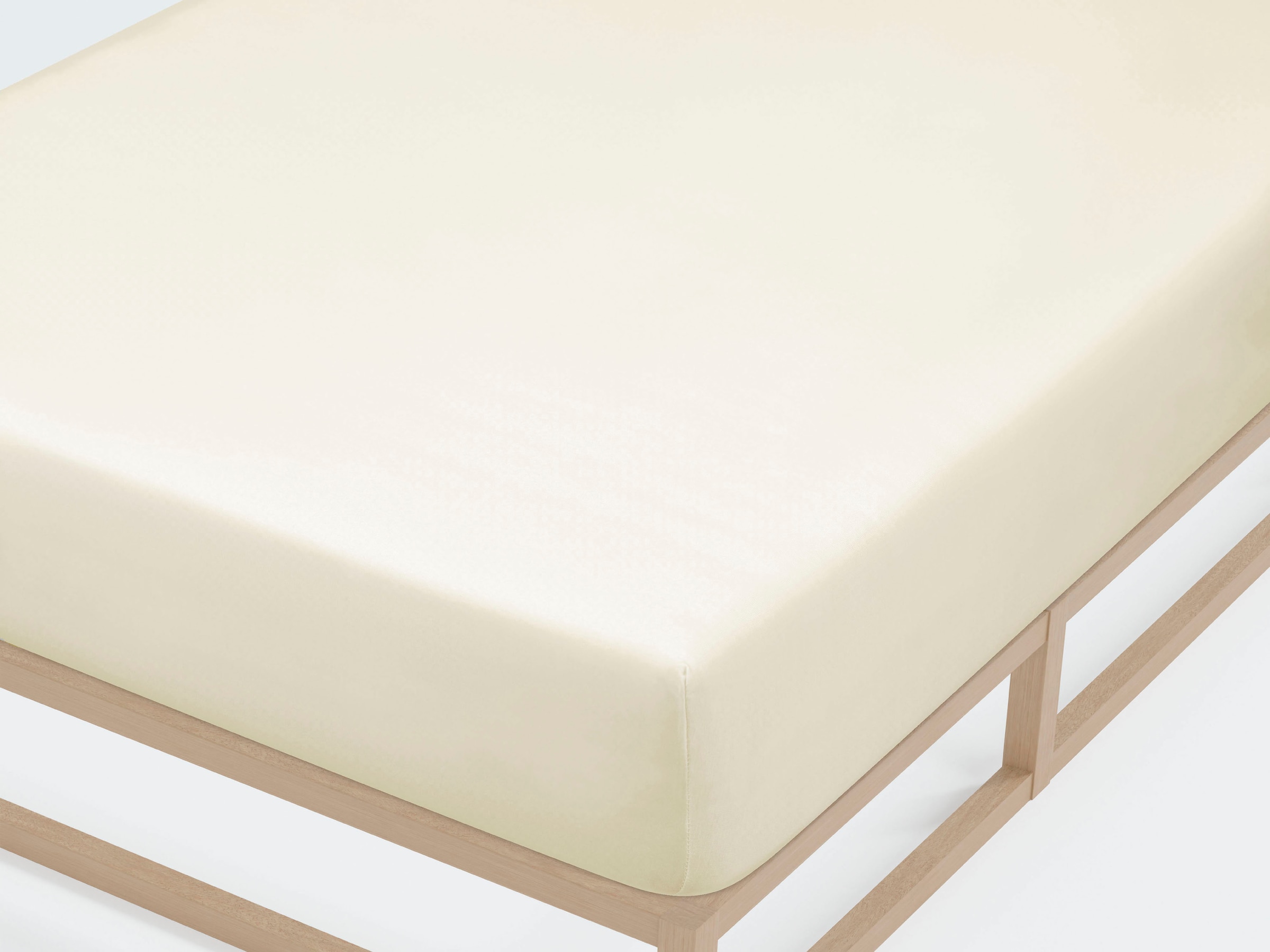 Biberna Spannbettlaken »Leila«, Bettlaken aus 100% Baumwolle, für Matratzenhöhen bis 22 cm