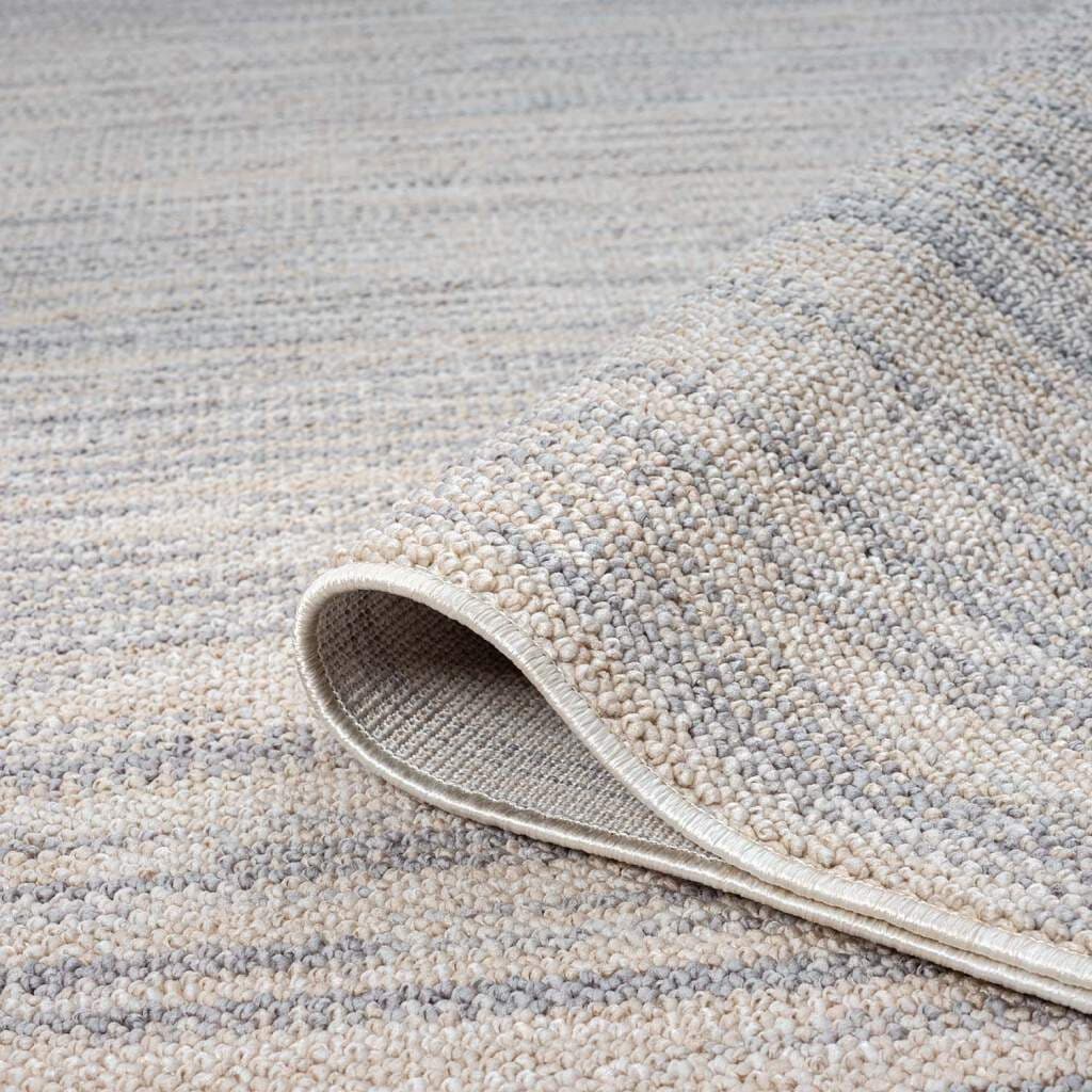 Carpet City Teppich »CLASICO 0052«, rechteckig, 11 mm Höhe, Läufer, Kurzflor, Hochtief-Muster, Boho, Fransen, Wohnzimmer