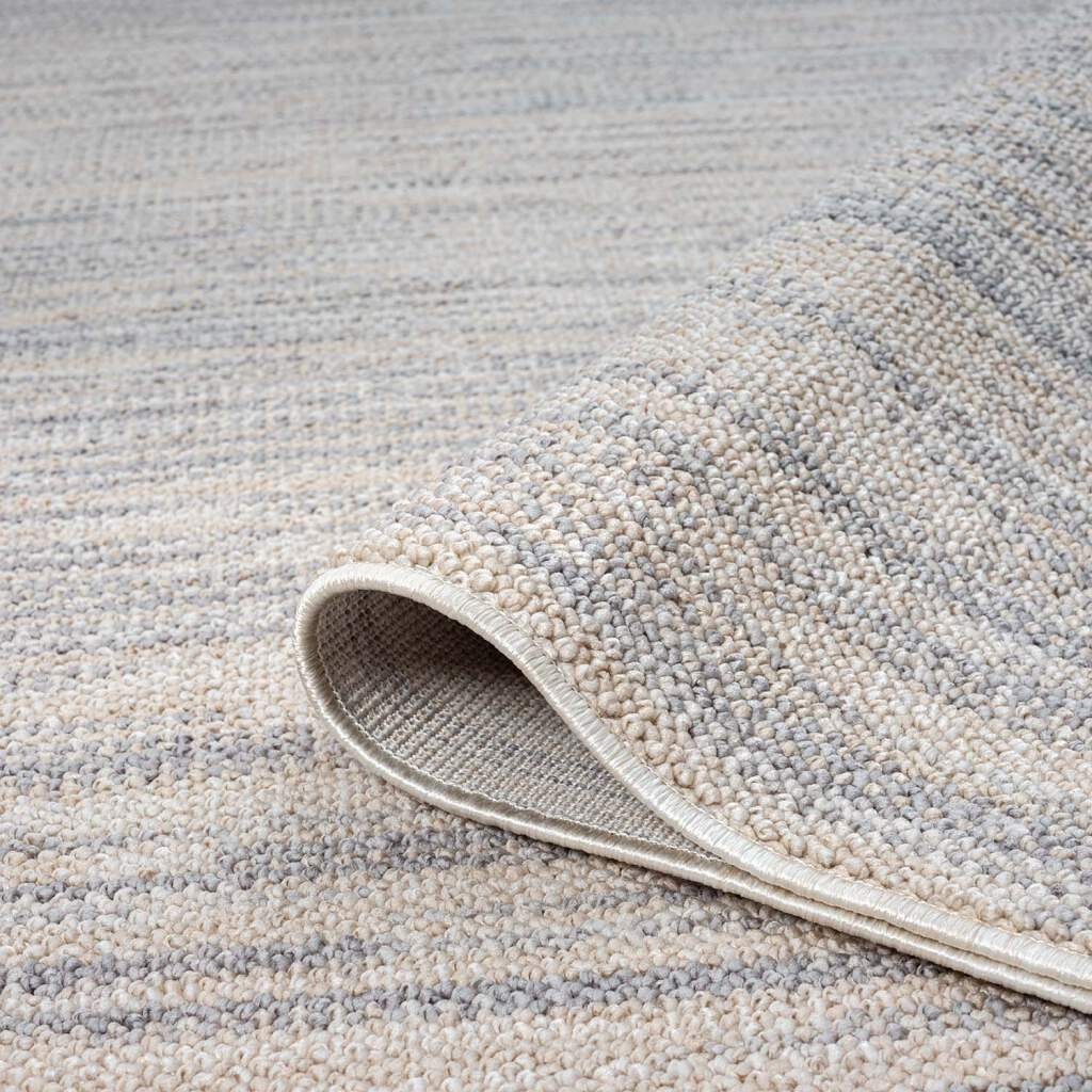 Teppich CARPET CITY "CLASICO 0052", grau, H:11mm Ø:200cm, Obermaterial: 100% Polyester, Teppiche, Teppich, Kurzflor, Hochtief-Muster, Boho, Wohnzimmer 3