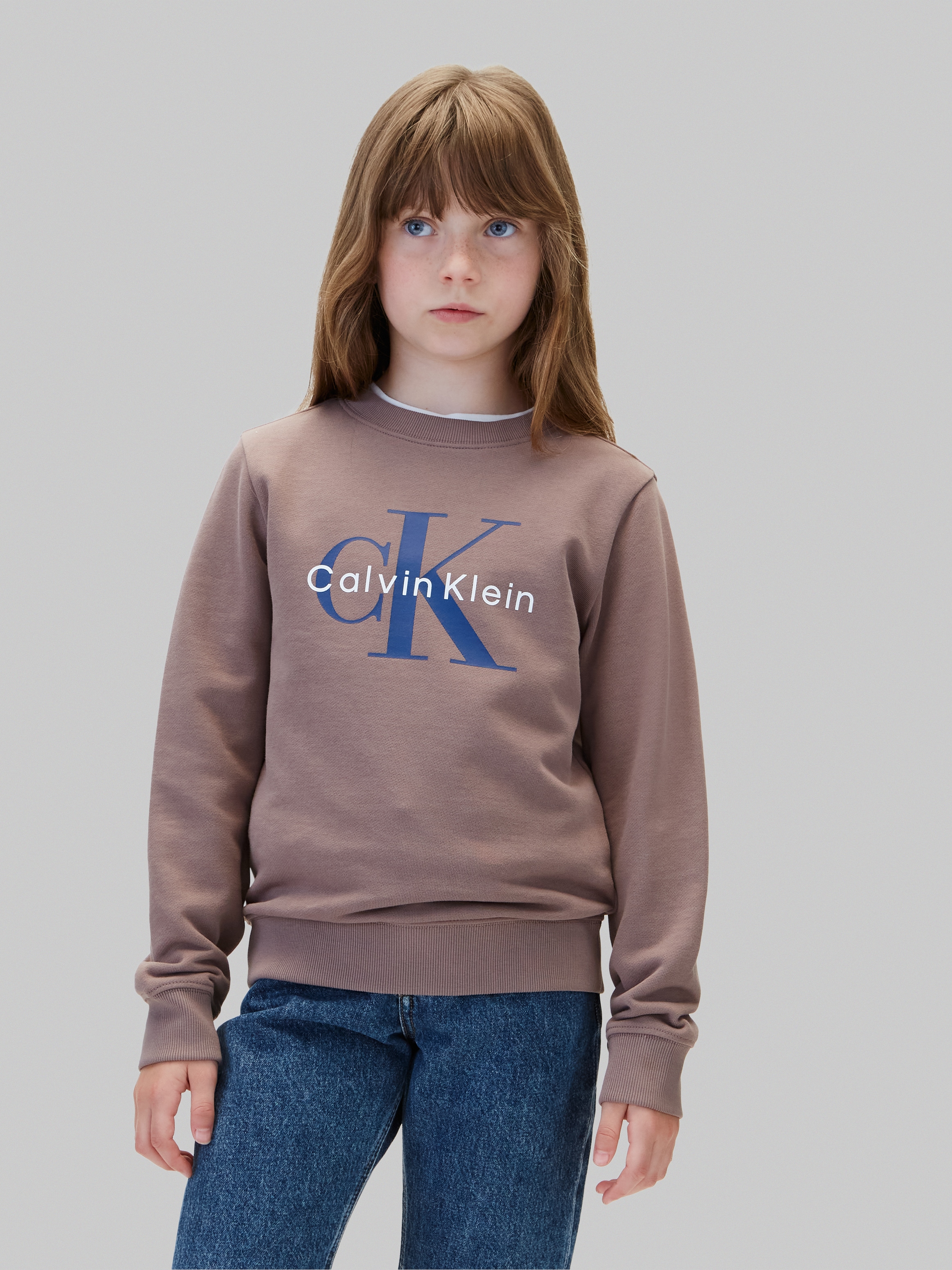 Calvin Klein Jeans Sweatshirt "CK MONOLOGO CN", Regular fit, Logoschriftzug