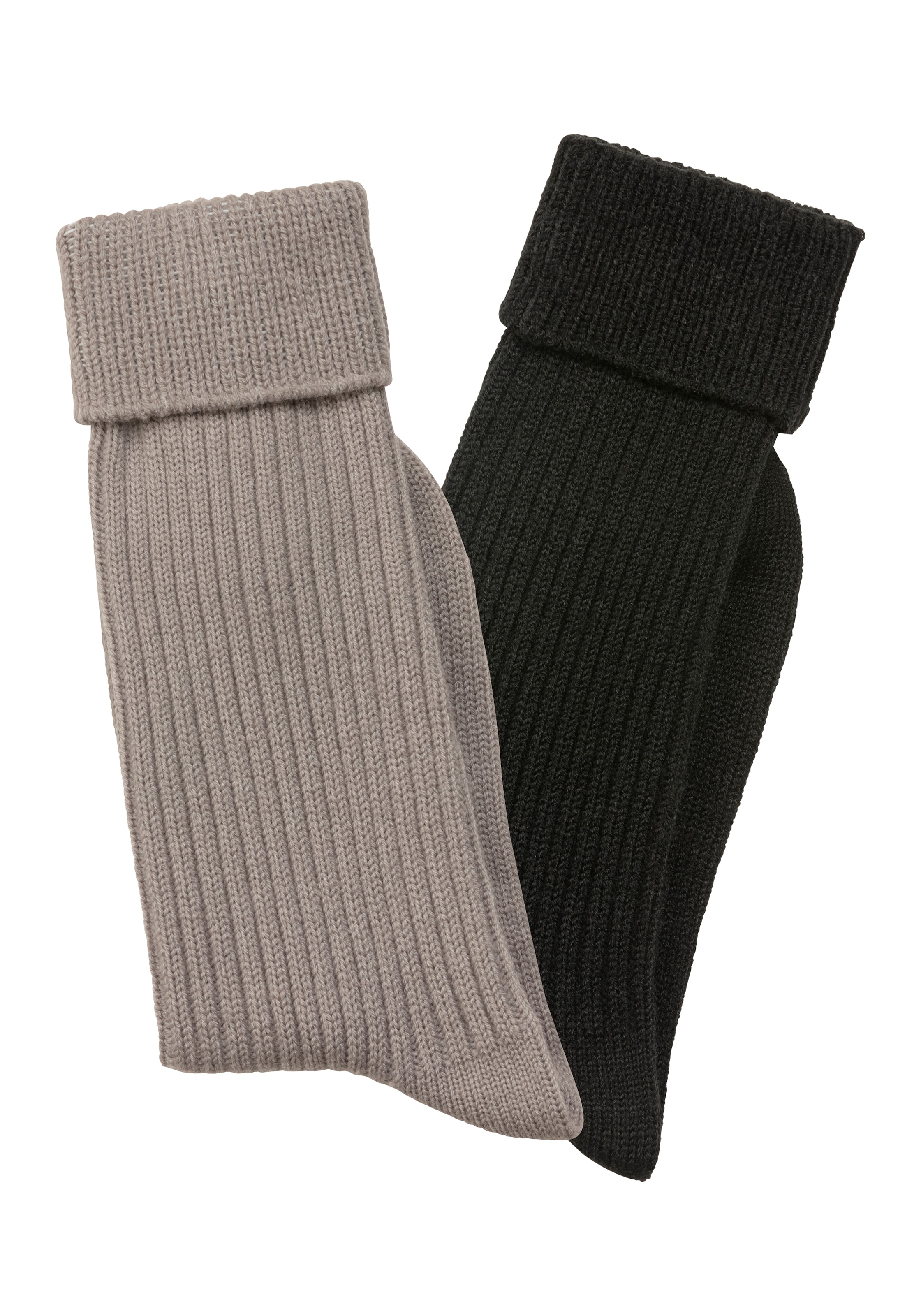 Rippstrick Lavana BAUR Paar), | (2 modischem Socken, in Friday Black