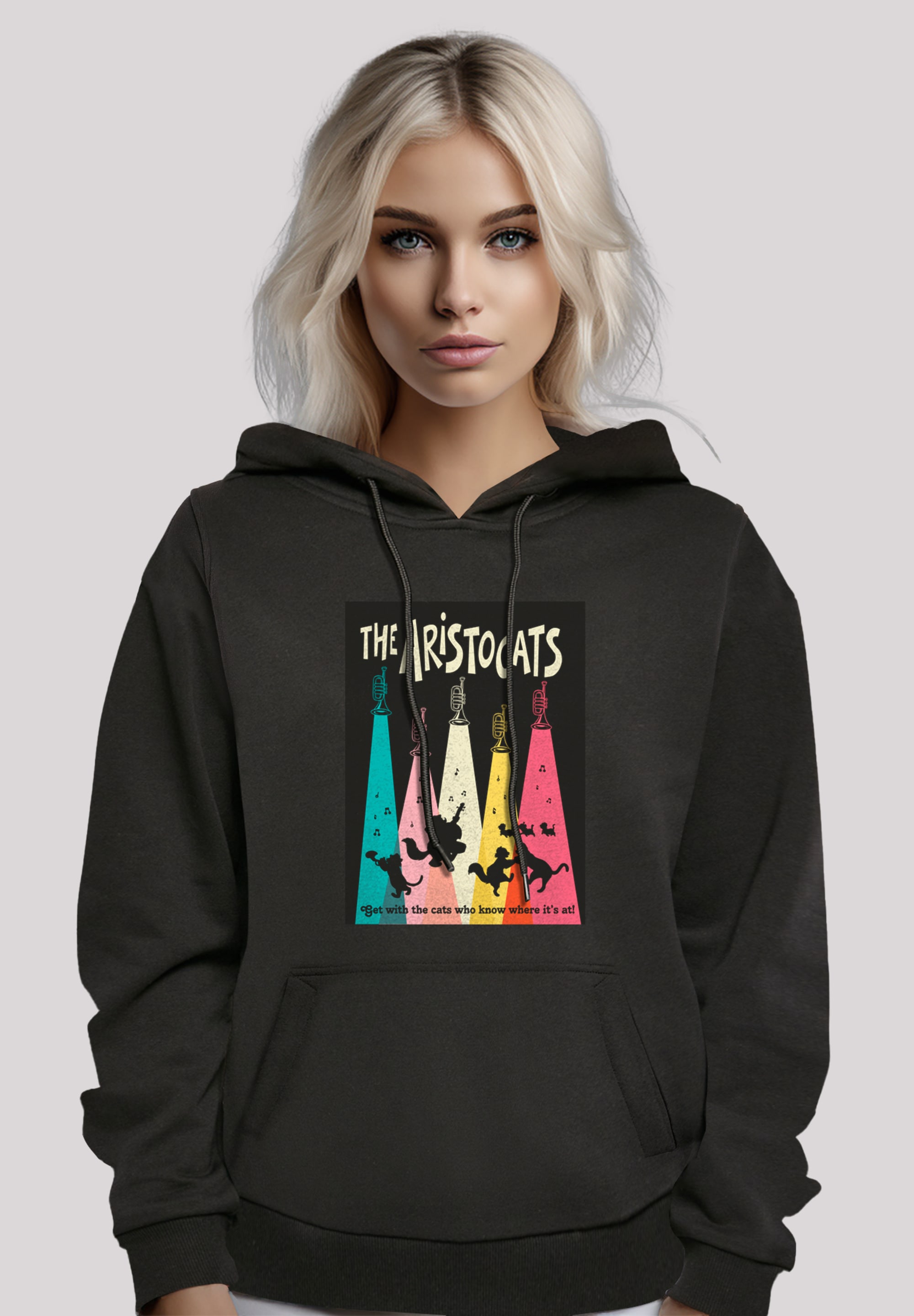 F4NT4STIC Kapuzenpullover "Disney Aristocats Get With The Cats", Premium Qu günstig online kaufen