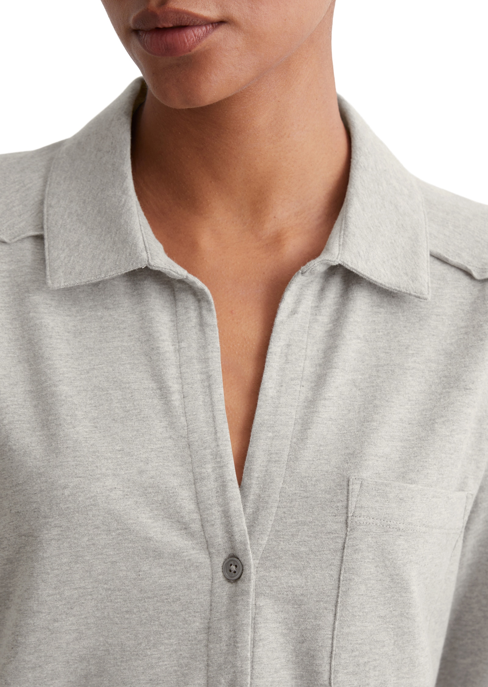 Marc O'Polo Blusenshirt »aus Organic-Cotton-Stretch«