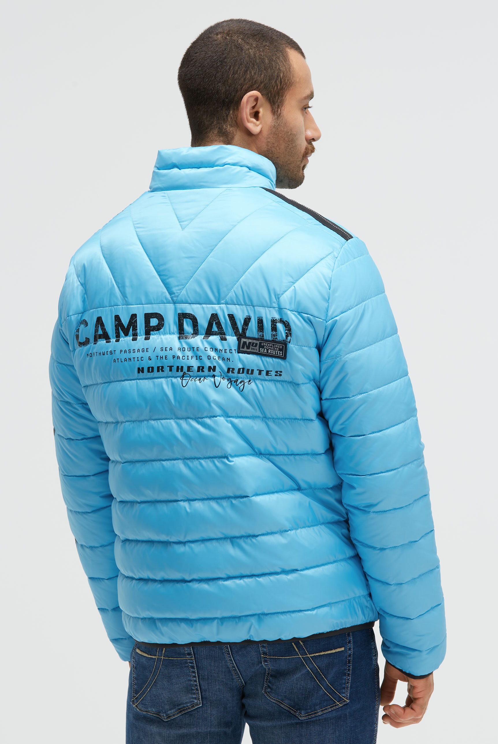 CAMP DAVID Outdoorjacke, ohne Kapuze, mit Windfangleiste