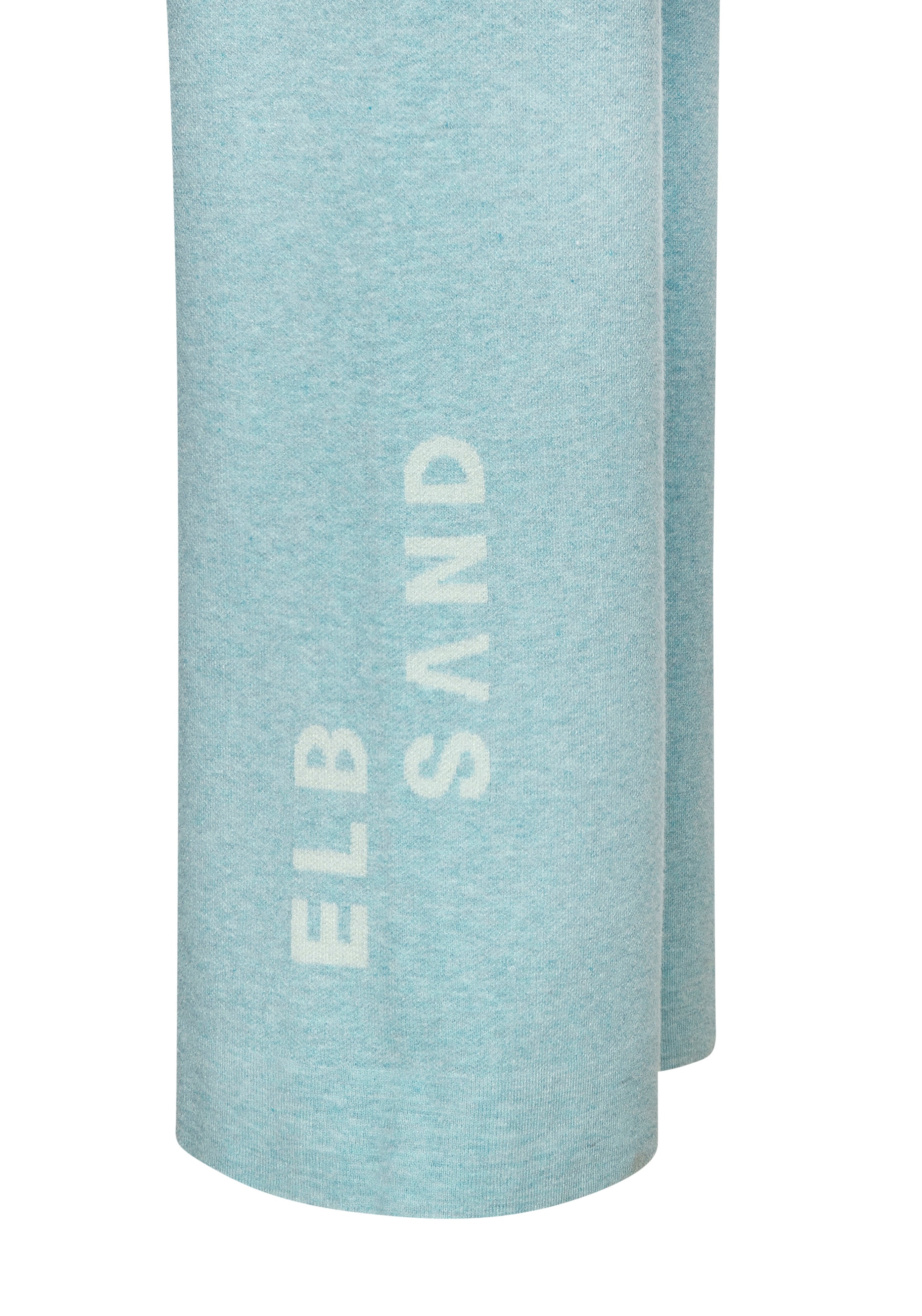 Elbsand Strickhose, mit weitem Bein und eingestricktem Logo, Loungewear