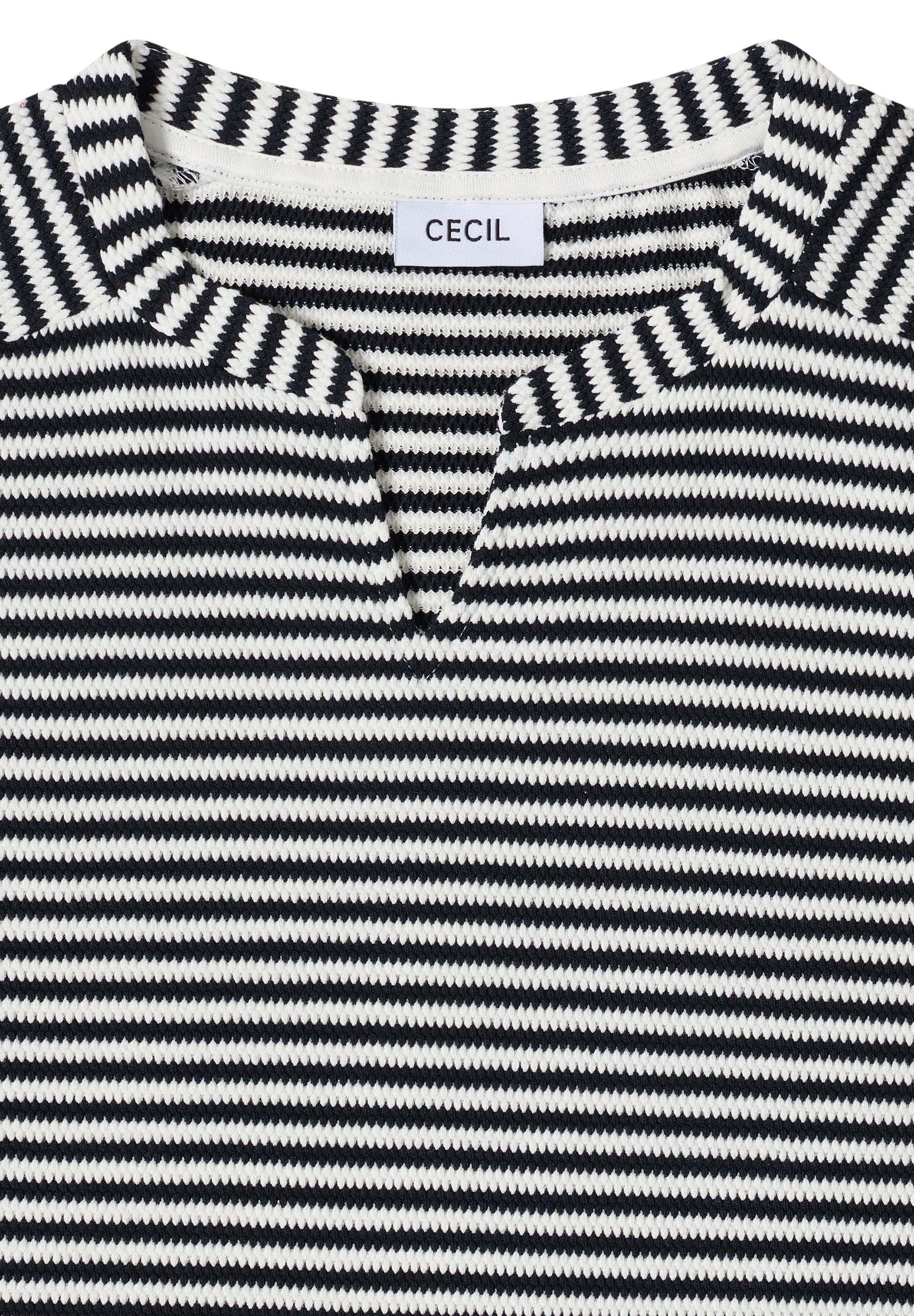Cecil Rundhalsshirt im soften Baumwoll-Mix
