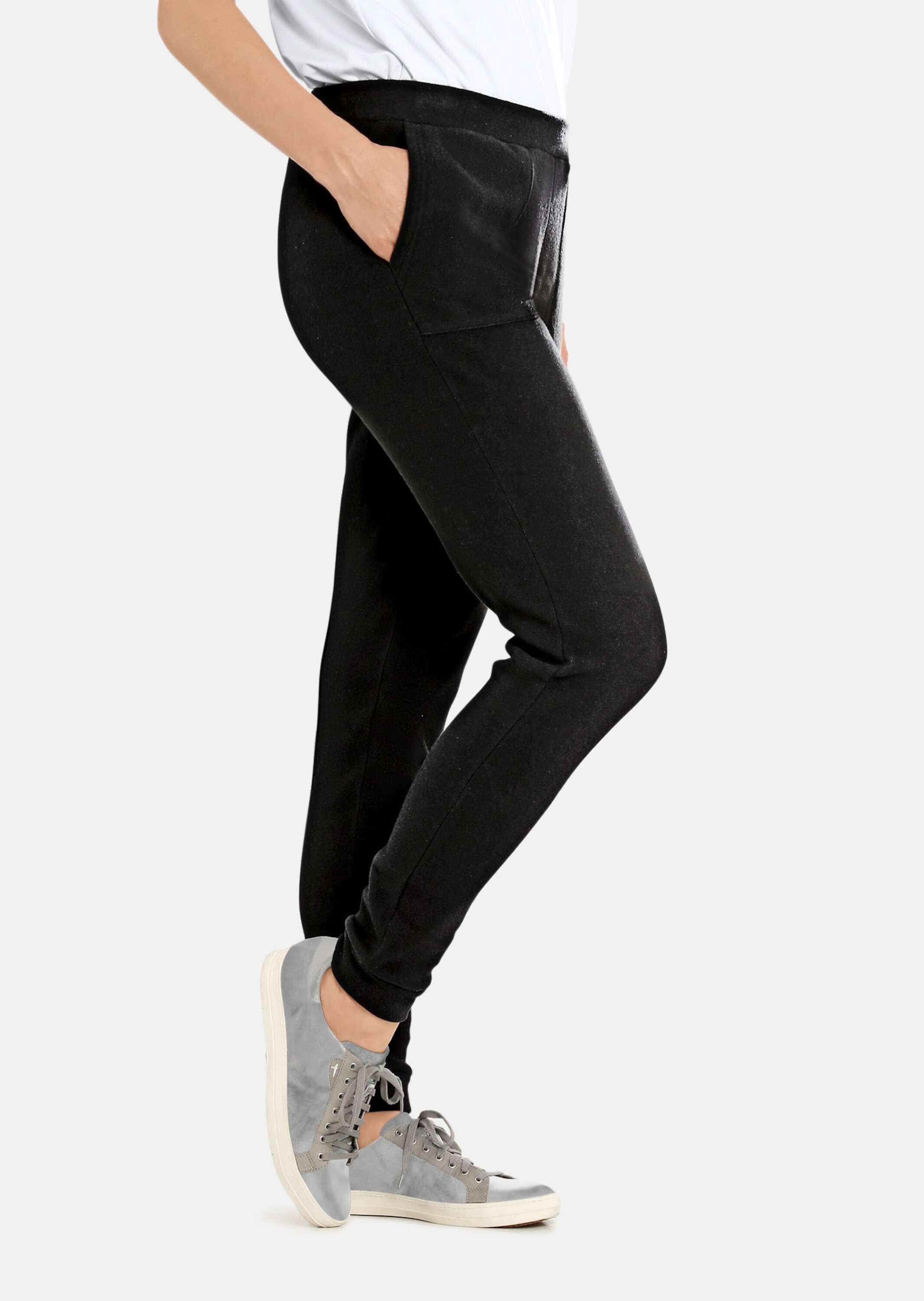 GOLDNER 2-in-1-Hose »Kurzgröße Bequeme Flausch-Freizeithose mit Bündchen«