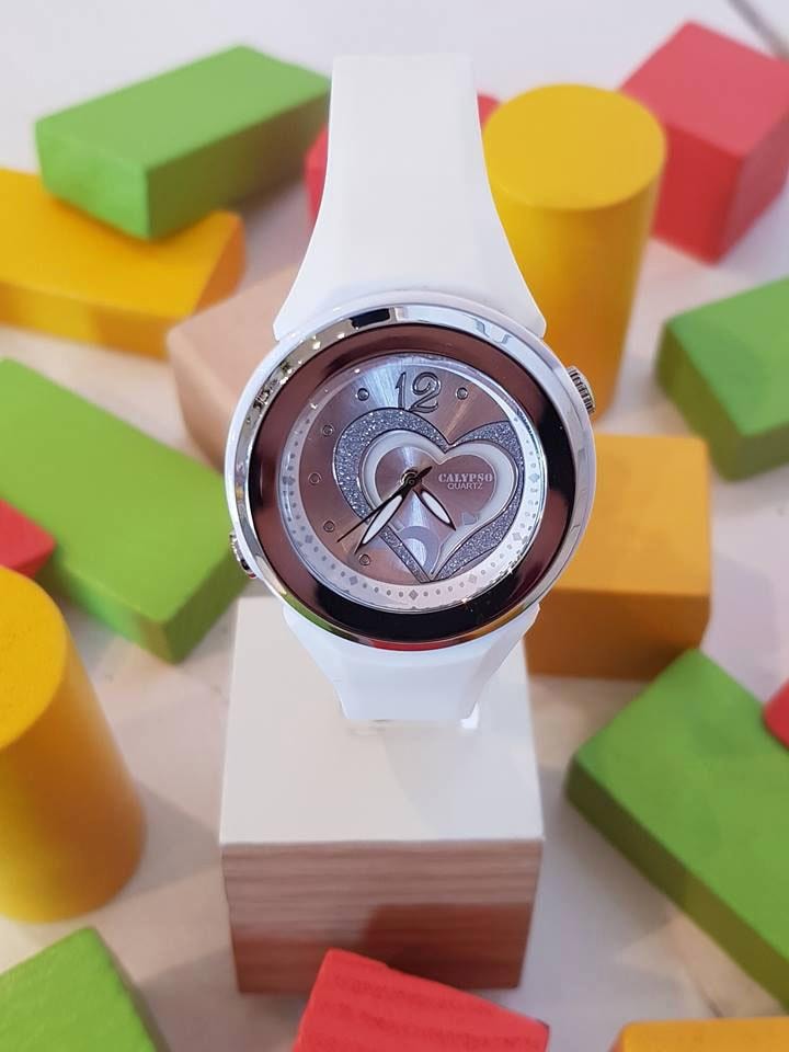 CALYPSO WATCHES Quarzuhr, Armbanduhr, Damenuhr, mit Herzmotiv, bis 10 bar wasserdicht
