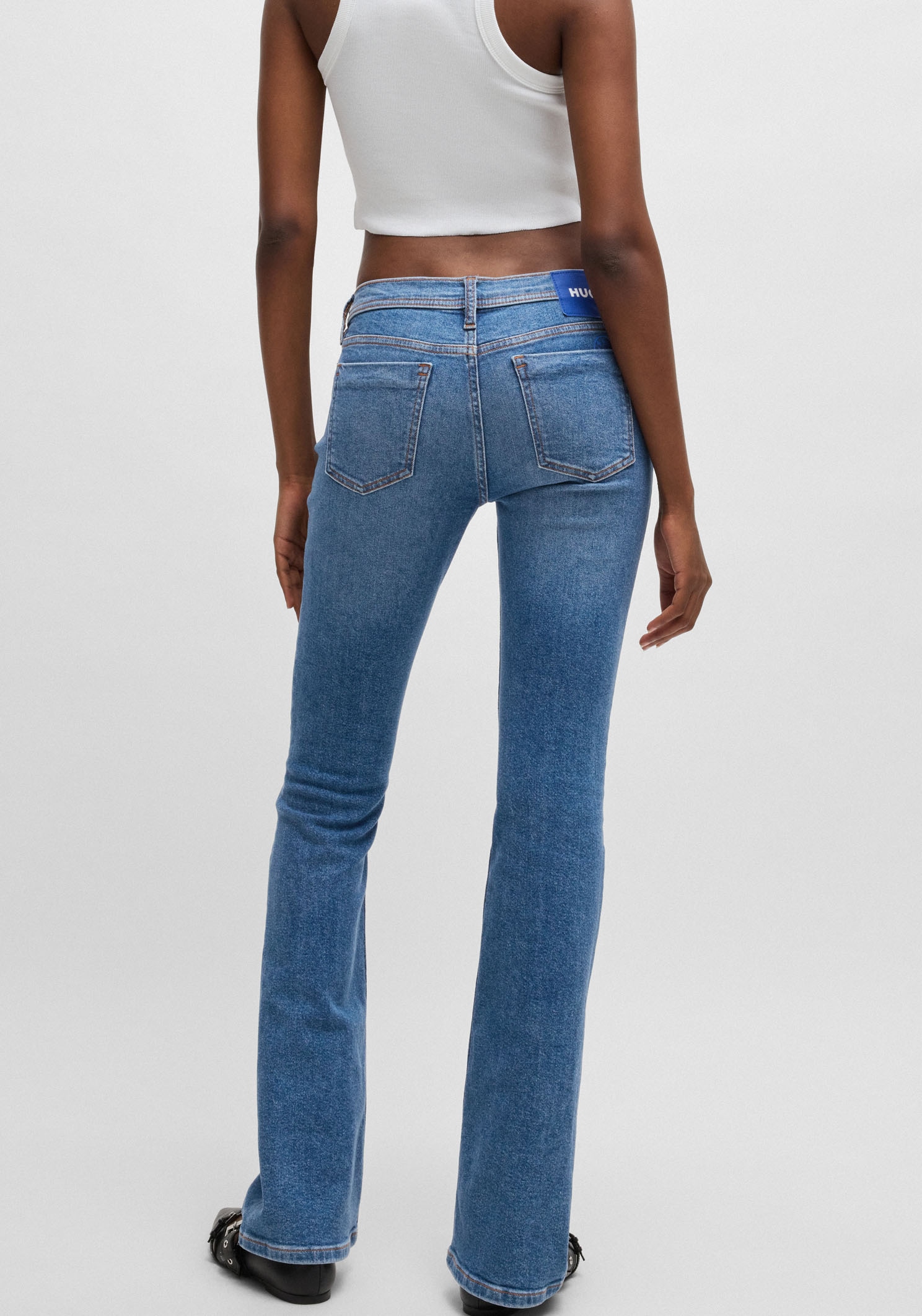 HUGO Blue Bootcut-Jeans "Getti B", Ausgestelltes Bein, elastisches Denim günstig online kaufen