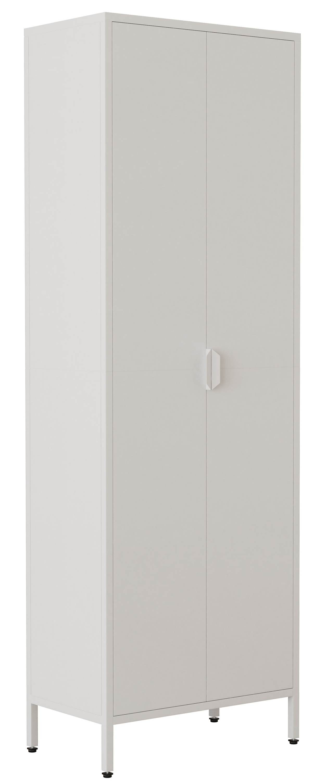 VCM Aktenschrank »VCM Büroschrank mit 4 Fächern | Bücherschrank | Metallschrank | Maße ca. H. 180 x B. 60 x T. 35 cm - Flokas XL«, (1 St.)