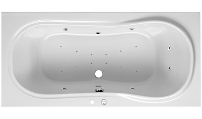 OTTOFOND Whirlpool-Badewanne »Palma«, (Komplett-Set, 1 tlg.), Typ Premium, chrom kaufen