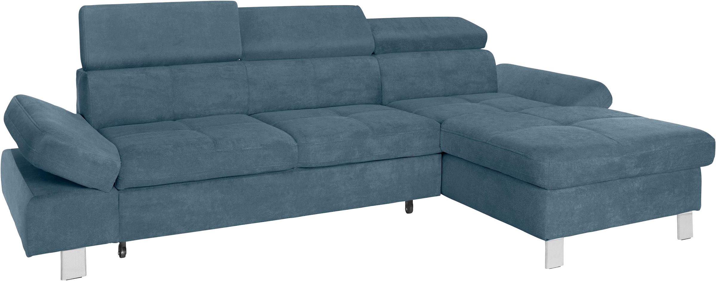 exxpo - sofa fashion Ecksofa »Fiji, hochwertige Detailverarbeitung im Sitz und Rücken, L-Form«, bequem durch Kopf- und Armteilverstellung, wahlweise mit Bettfunktion