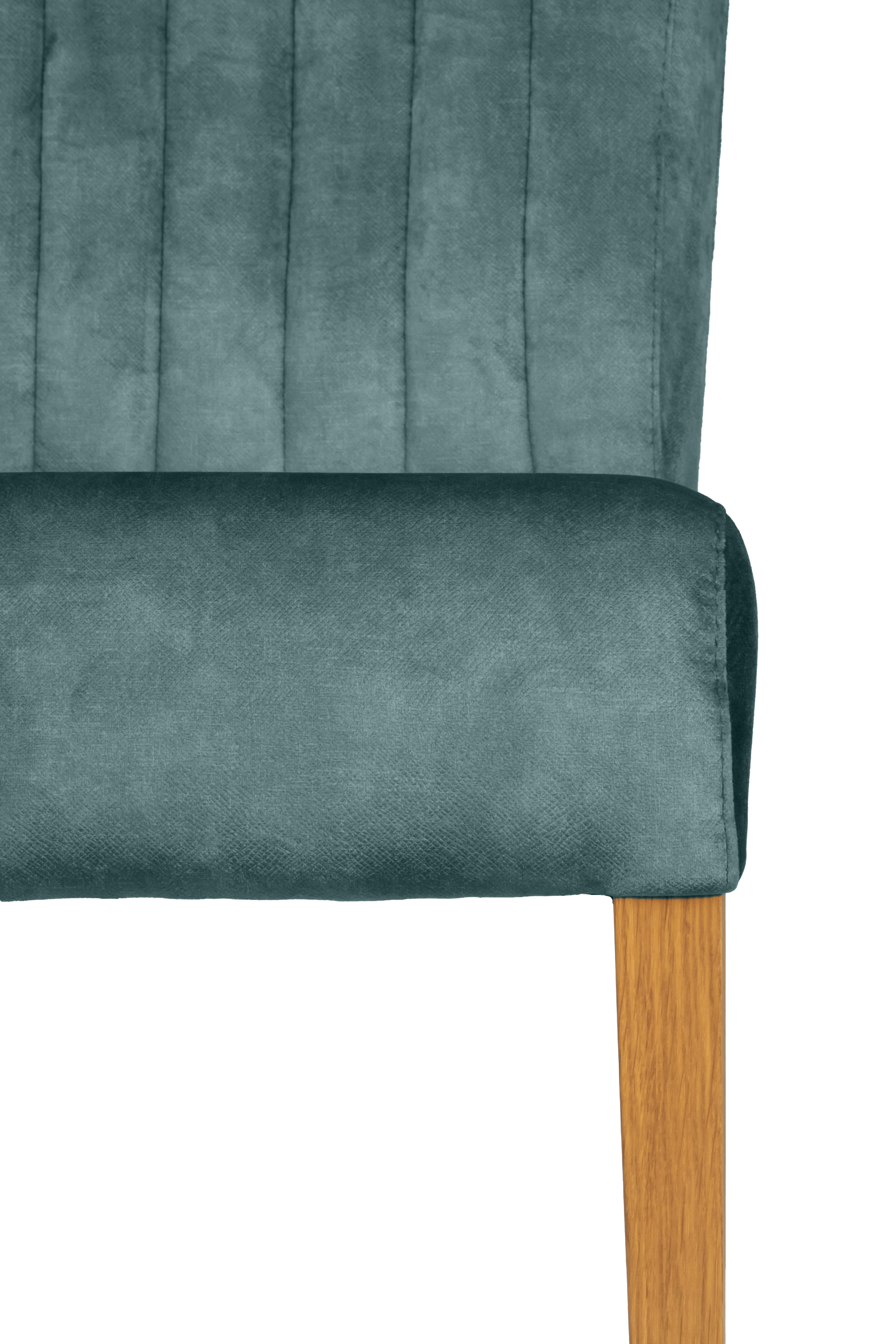 Home affaire 4-Fußstuhl, (Set), 2 St., Samtvelours, vertikale Nähte in der Rückenlehne