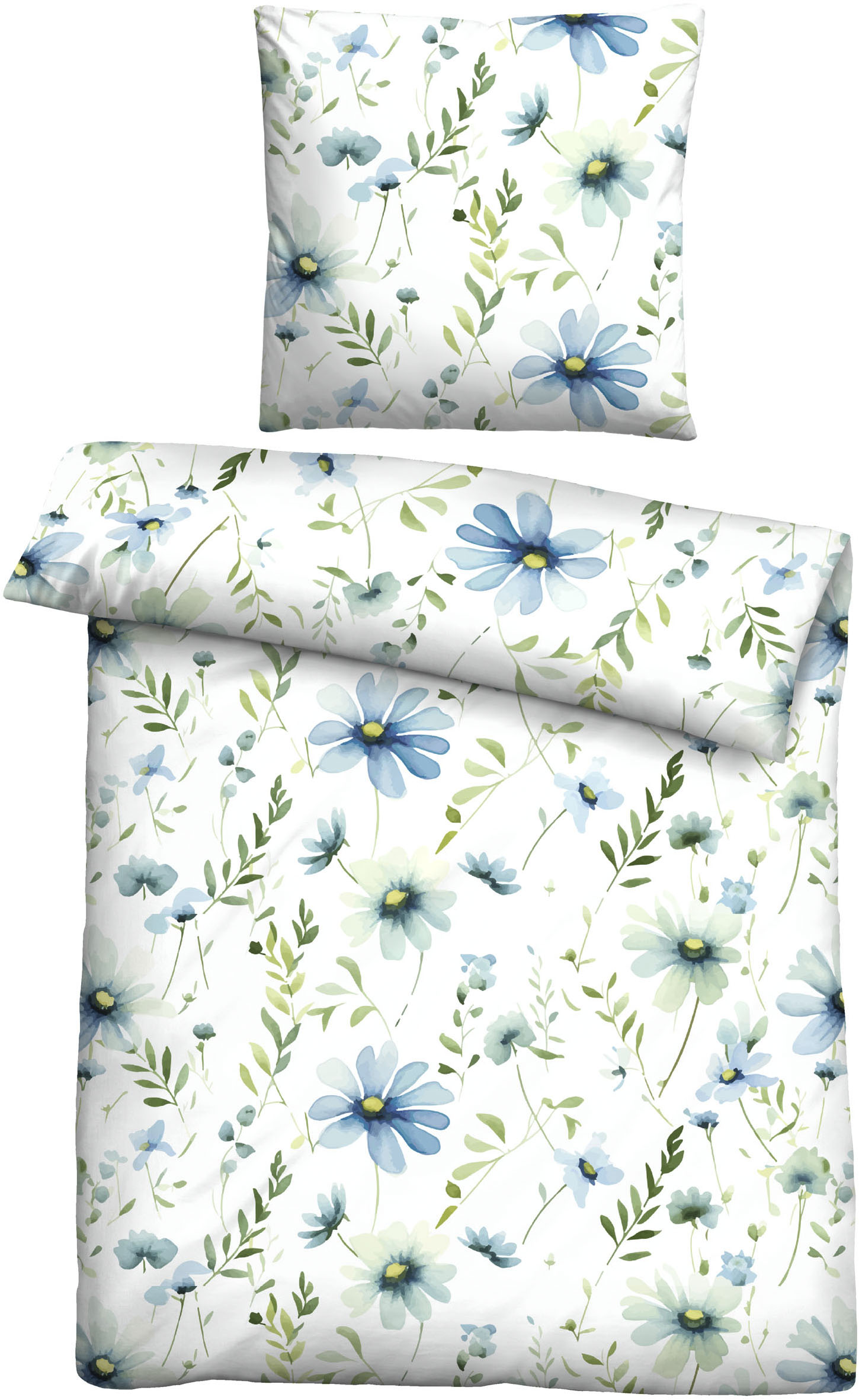 Thumbnail - Castell - Markenbettwäsche Bettwäsche "0020369" 2 Stk. absolut bügelfrei, 100% Baumwolle, mit Reißverschluss, ganzjährig