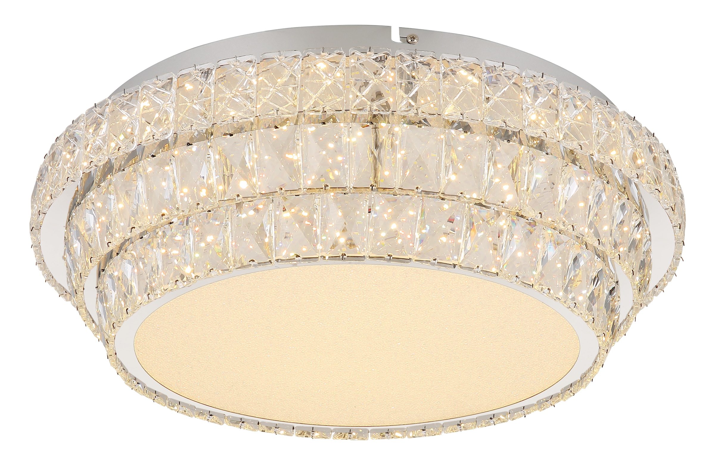 GLOBO LIGHTING LED Deckenleuchte »KLARA«, Leuchtmittel LED-Modul | LED fest integriert, Deckenlampe/Kristalle/Nachtlicht/Farben fixierbar/elegant