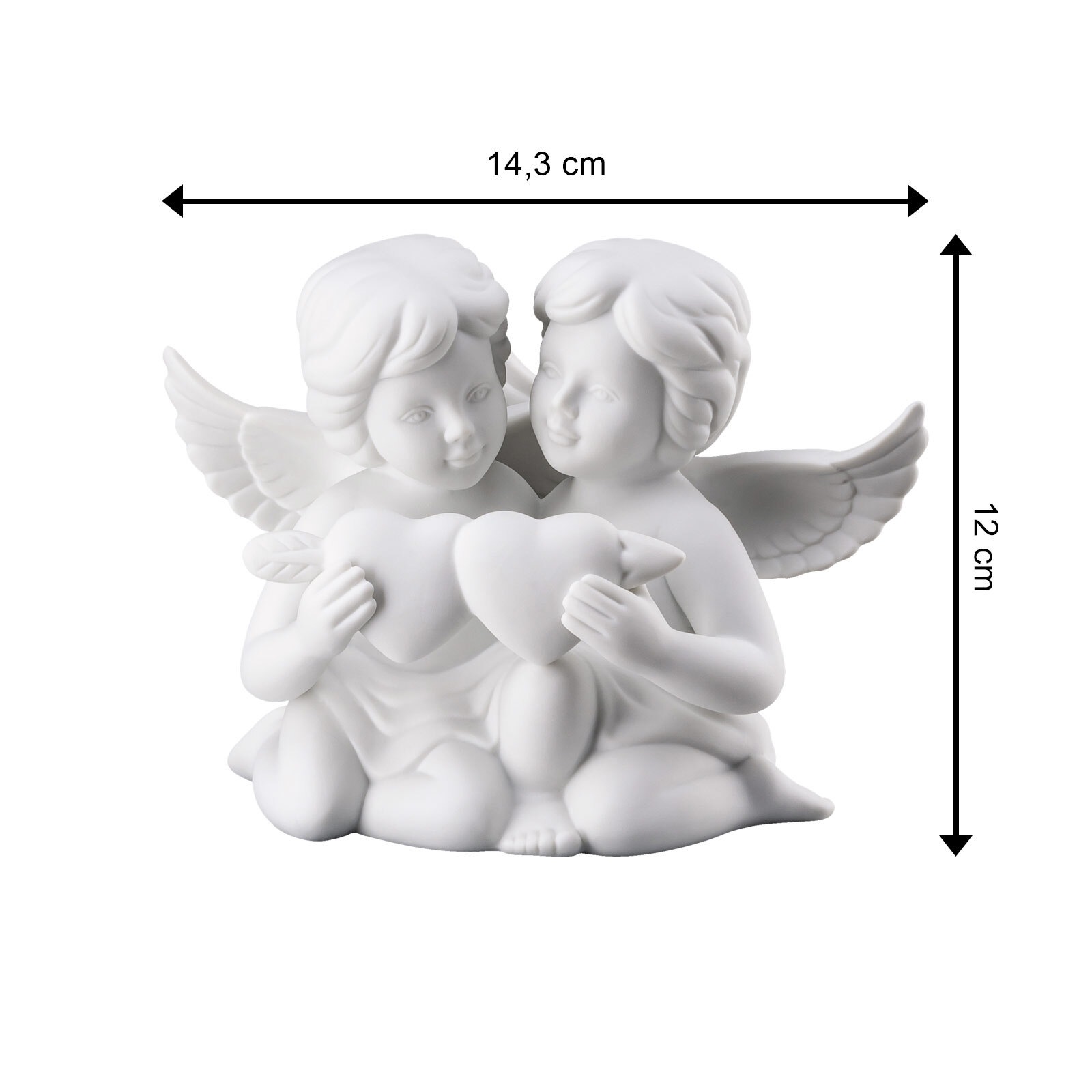Rosenthal Dekofigur »Engelpaar mit Herz Angels weiß«