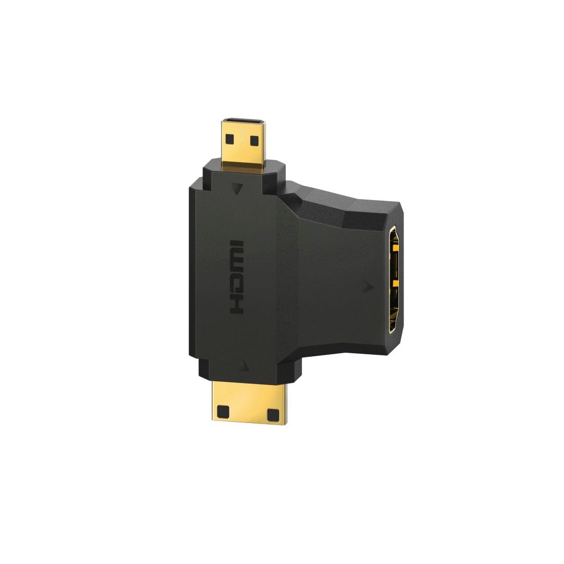 HDMI-Adapter »HDMI™-Adapter Typ-A-Kupplung-Typ C Mini-/D Micro-Stecker vergoldet«