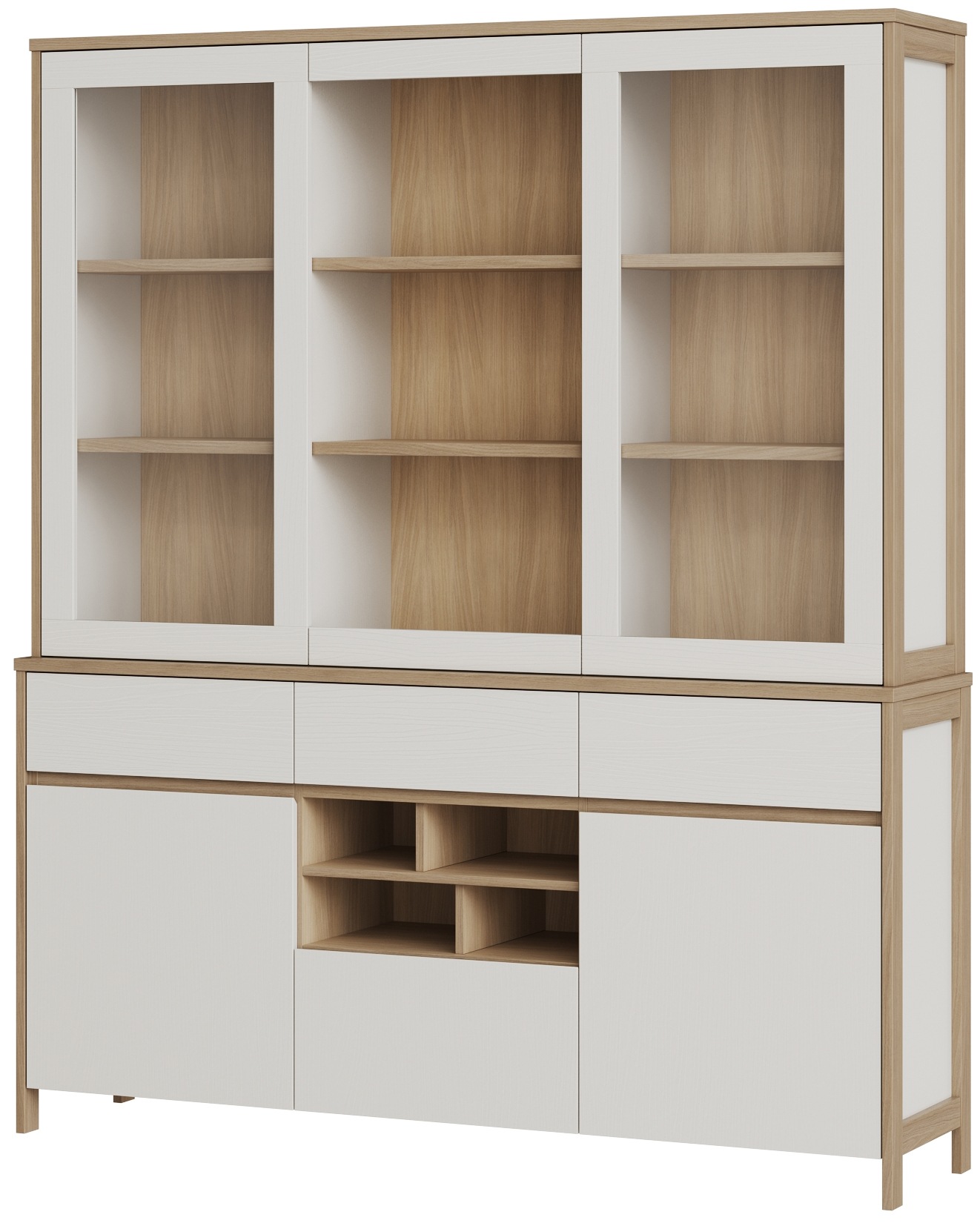 Home affaire Buffet "Stranda, Hochschrank im Scandi-Style, moderner Schrank günstig online kaufen