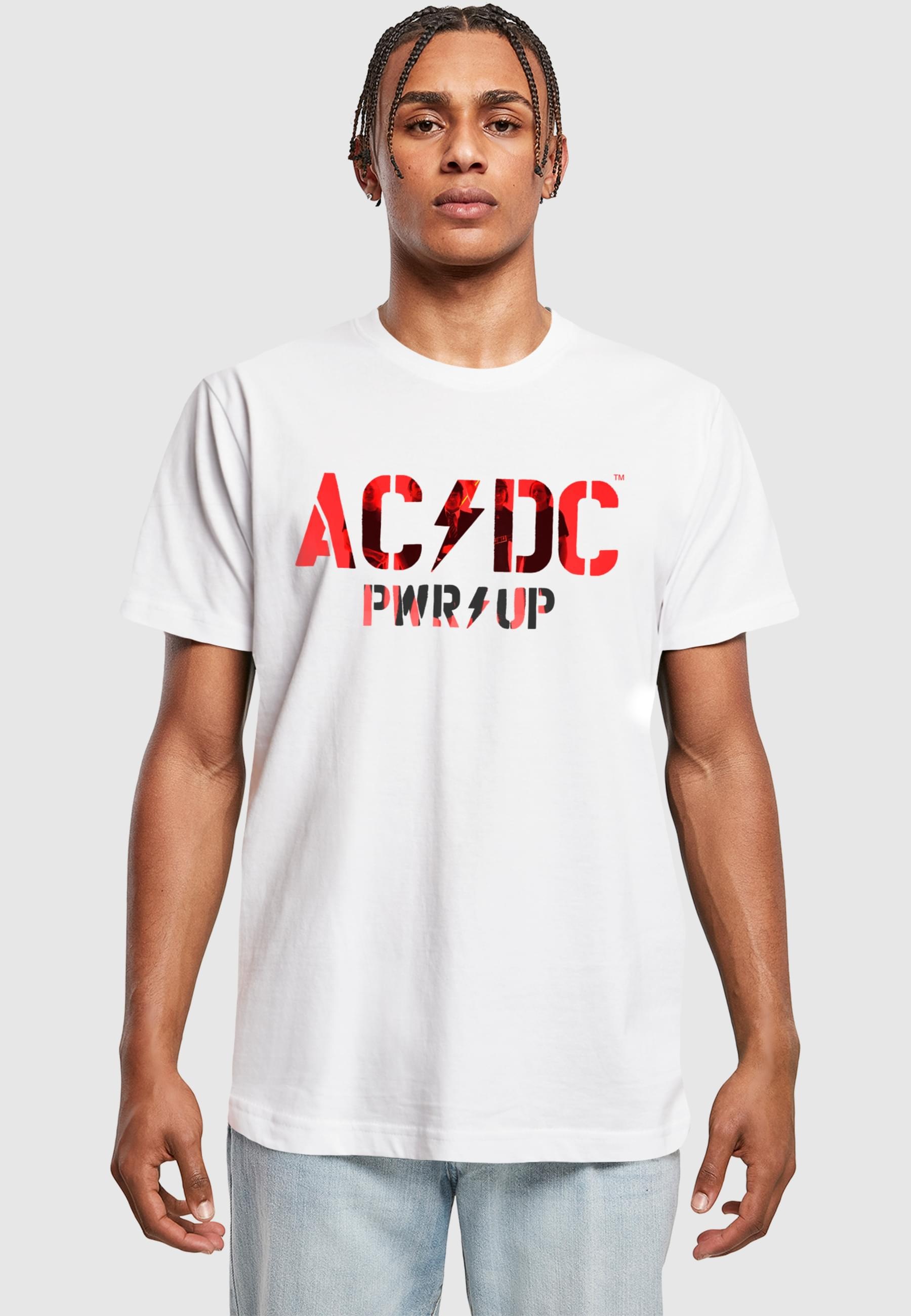 Thumbnail - Merchcode T-Shirt "Merchcode Herren ACDC - PWRUP Photo Logo T-Shirt", 1 Stk.