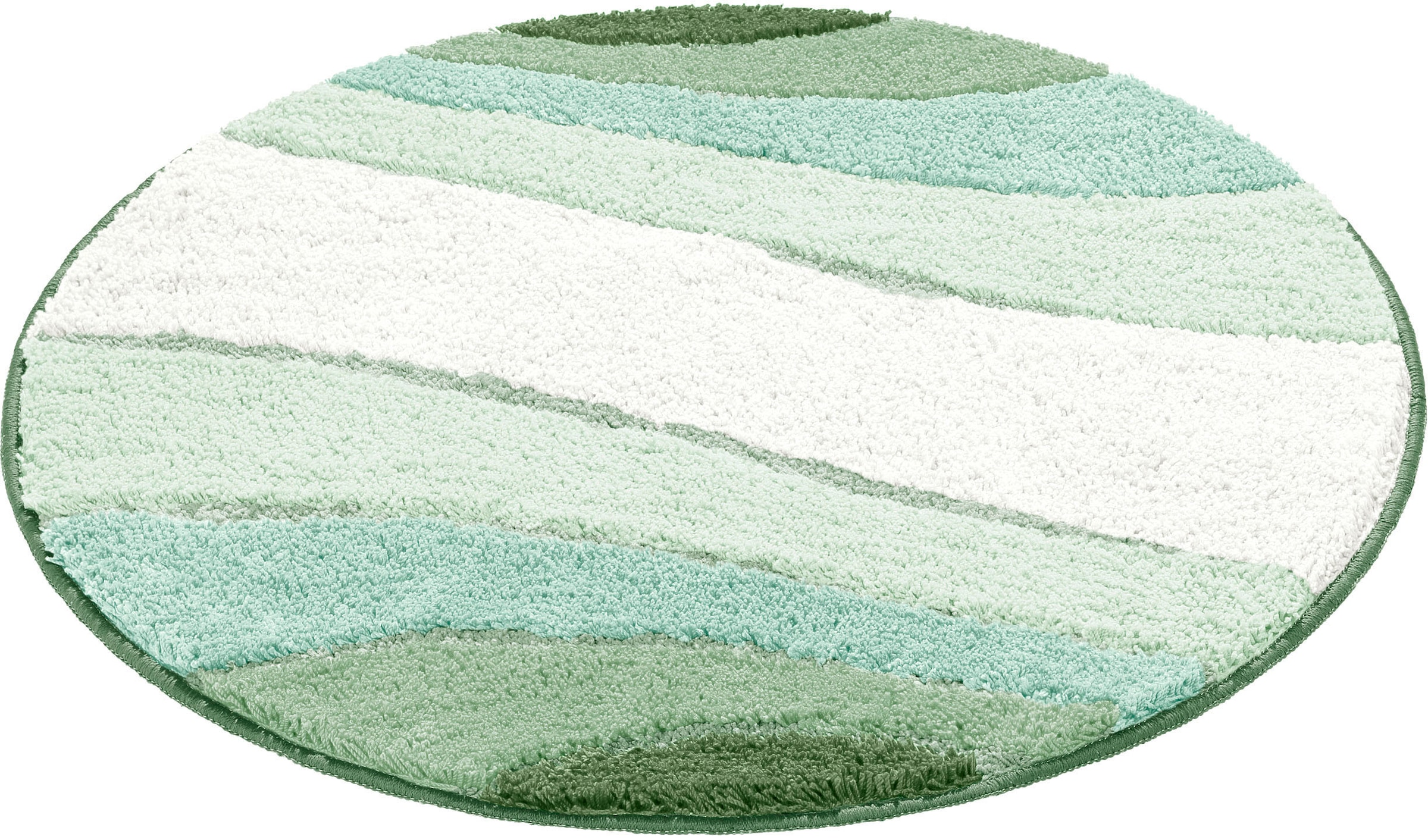 my home Badematte »Josie, Badvorleger, Badezimmer Teppich«, rutschhemmend beschichtet, fußbodenheizungsgeeignet-schnell trocknend-strapazierfähig, Badteppich, Badematten, rechteckig, rund & als 3-tlg. Set erhältlich