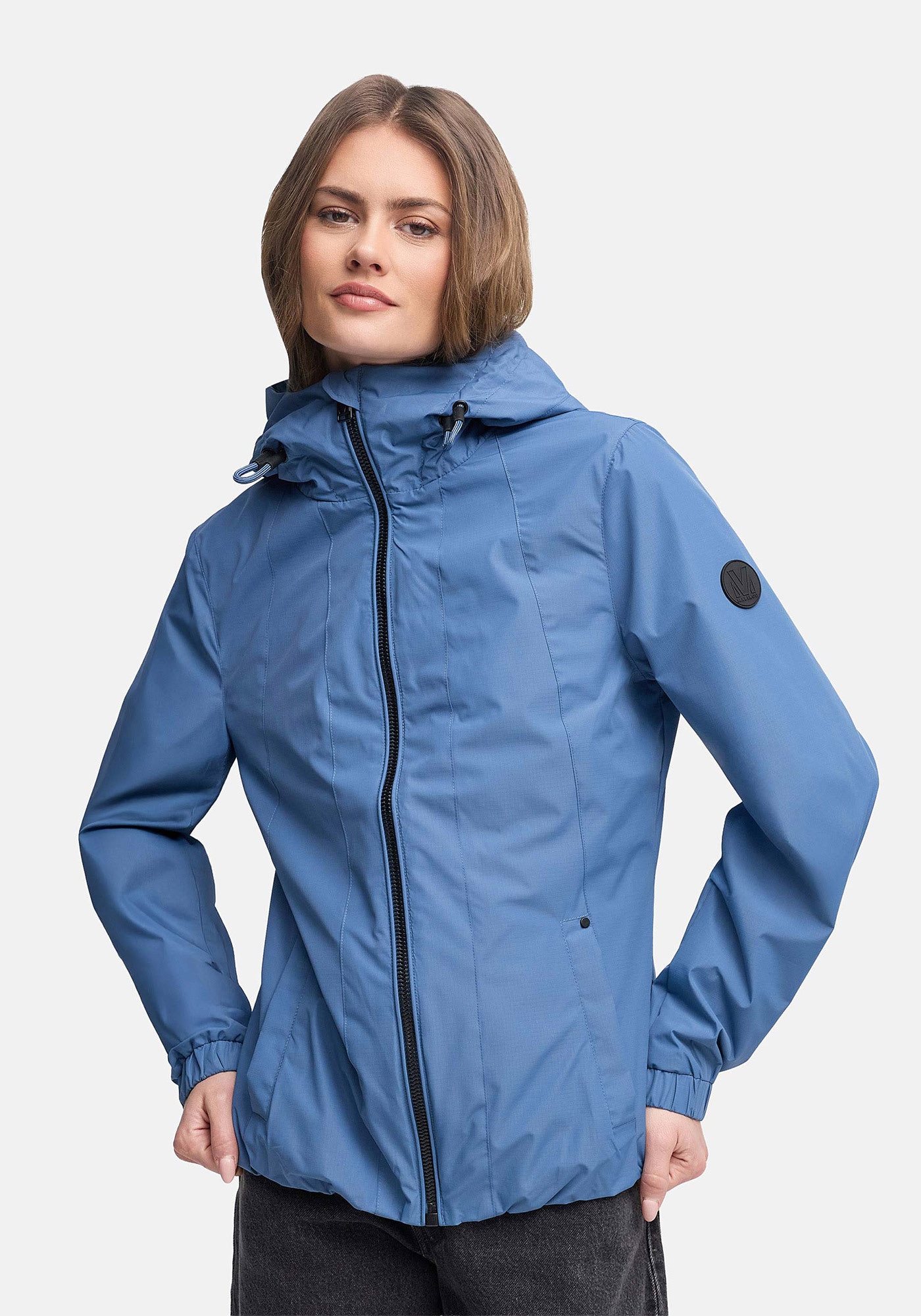 Marikoo Outdoorjacke "Yoshikoo" Sportliche Funktionsjacke mit Kapuze und hochschließendem Kragen