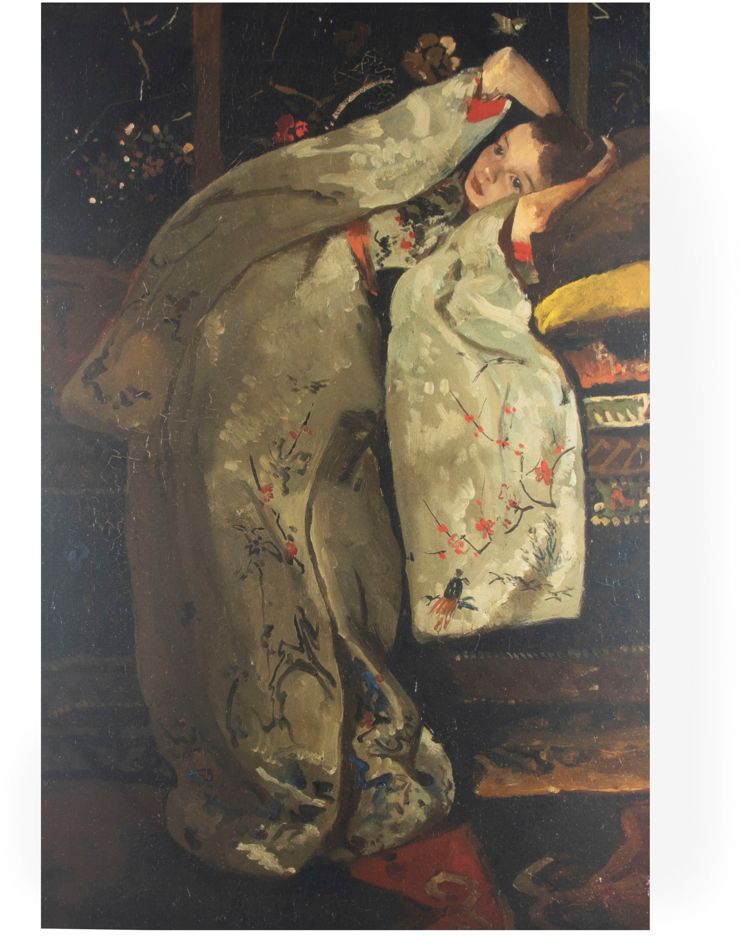 Art for the home Leinwandbild "Mädchen in weißem Kimono", Art-Japan, Mädche günstig online kaufen