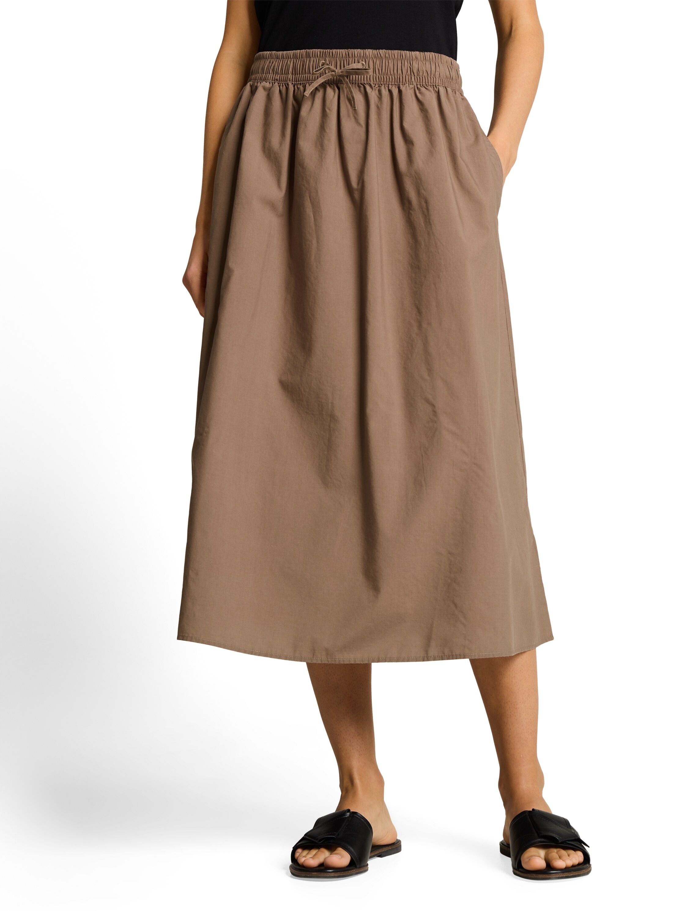 TOM TAILOR Webrock mit Gummizug und Bindeband