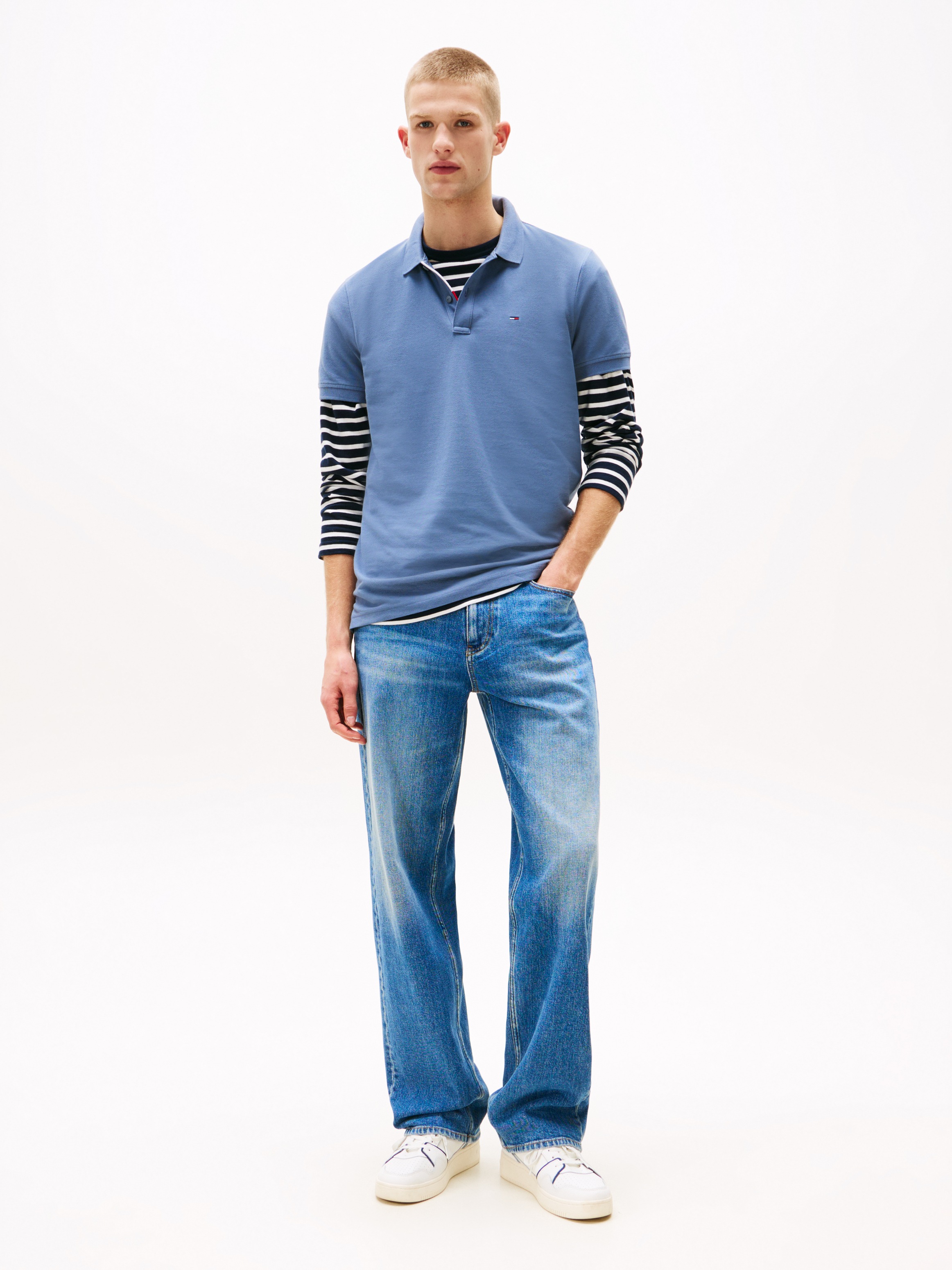 Tommy Jeans Poloshirt "TJM SLIM PLACKET POLO EXT" günstig online kaufen