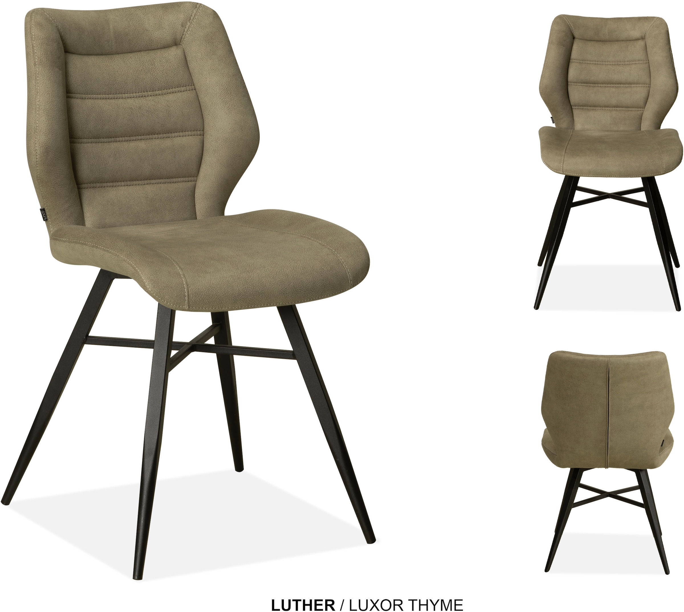 OMG Design Esszimmerstuhl »Luther« (Set) 2 Stk.Schalenstuhl, bequem gepolstert, Esszimmerstuhl