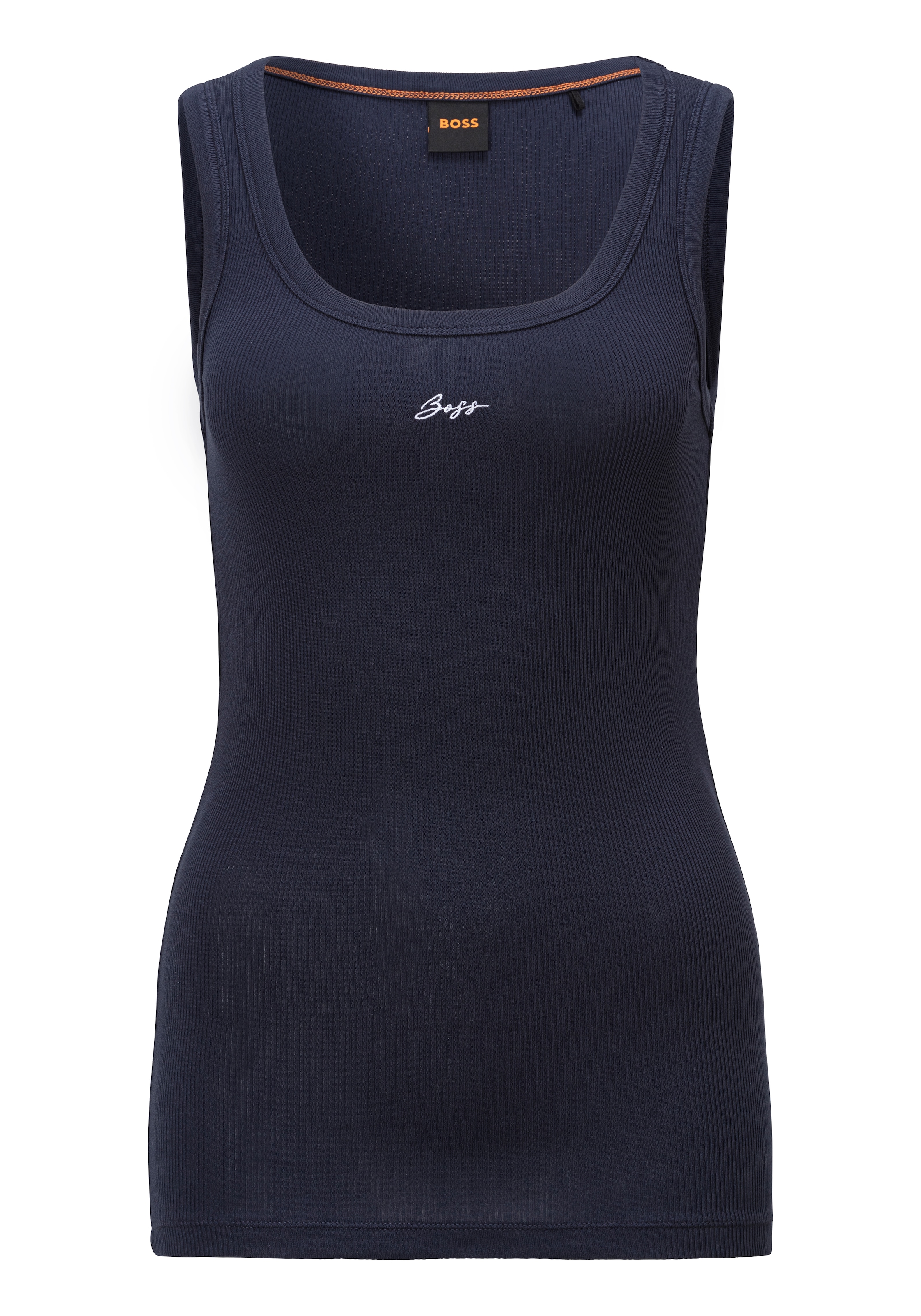 BOSS ORANGE Tanktop »Ematite Premium Damenmode«, mit gerippter Struktur