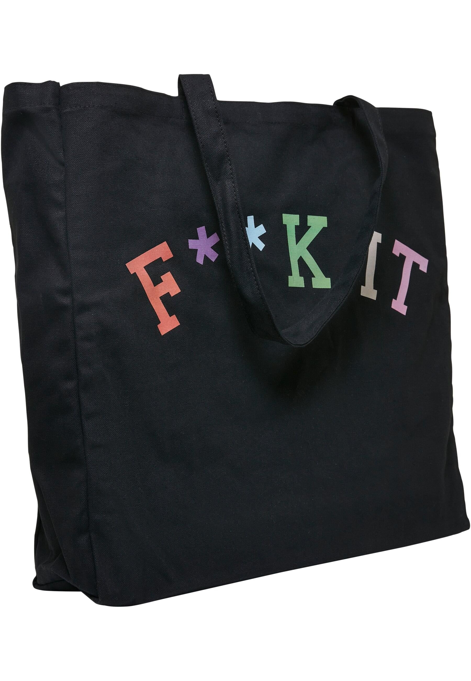 MisterTee Umhängetasche »MisterTee Unisex Fuck It Oversize Canvas Tote Bag«, (1 tlg.)