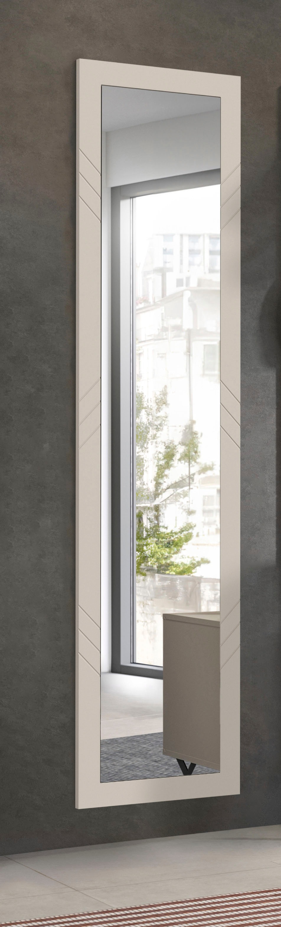 Home affaire Wandspiegel "Mento, Höhe 140 cm, Umlaufender Rahmen mit Orname günstig online kaufen