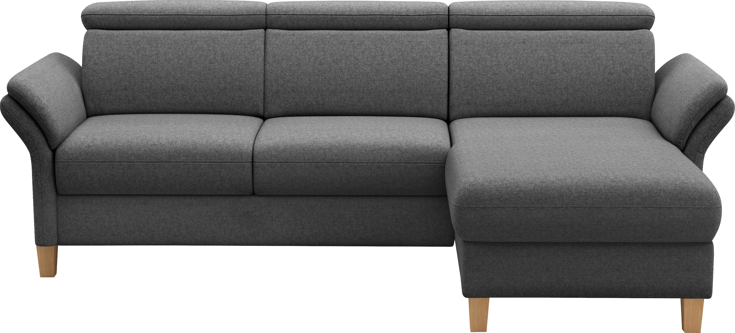 Home affaire Ecksofa »Glendale, L-Form« inkl. Kopfteilverstellung, wahlweise mit Vorziehsitz und Bettkasten
