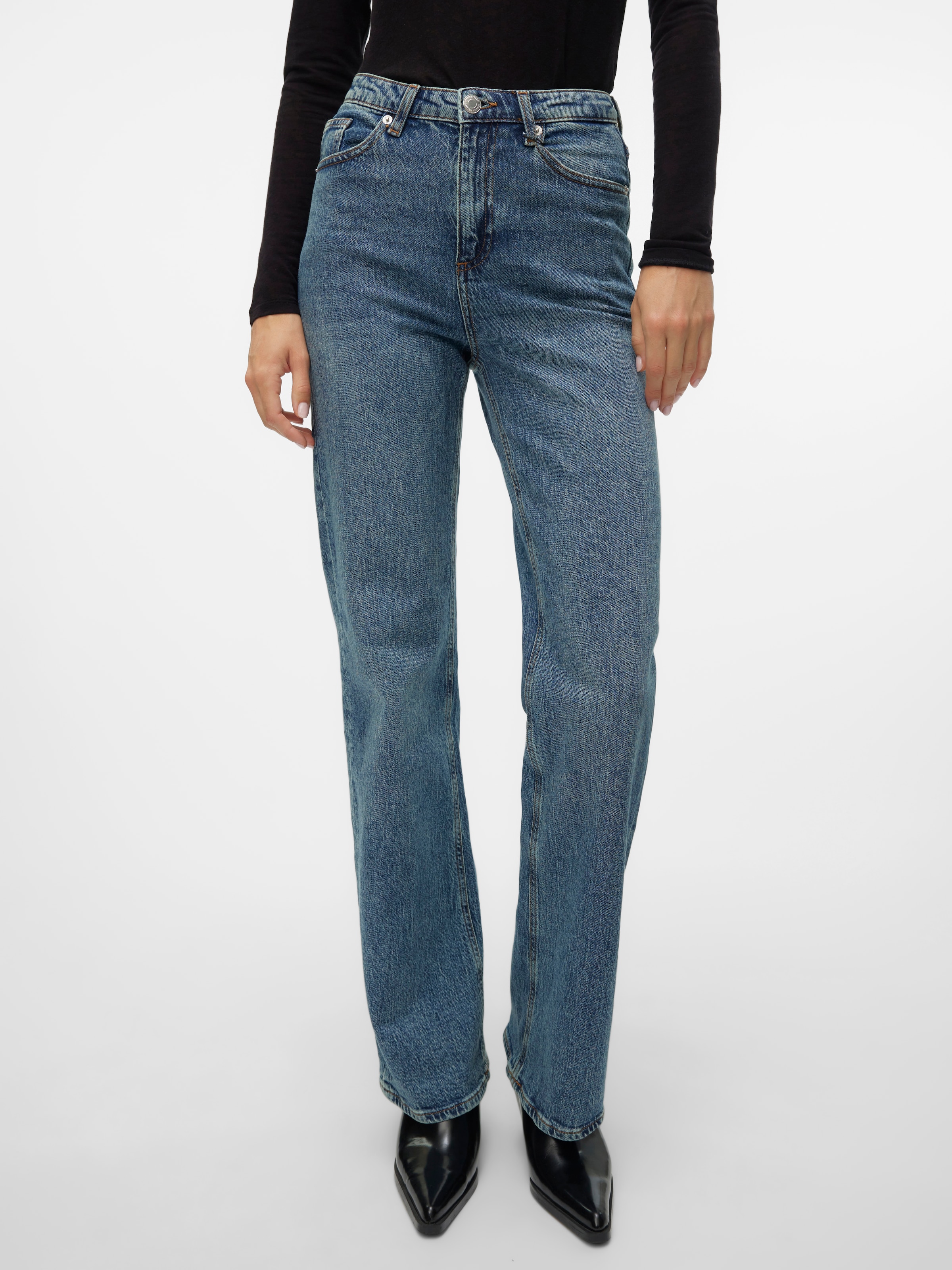 Vero Moda High-waist-Jeans "VMTESSA HR WIDE JEANS RA394 GA NOOS" günstig online kaufen