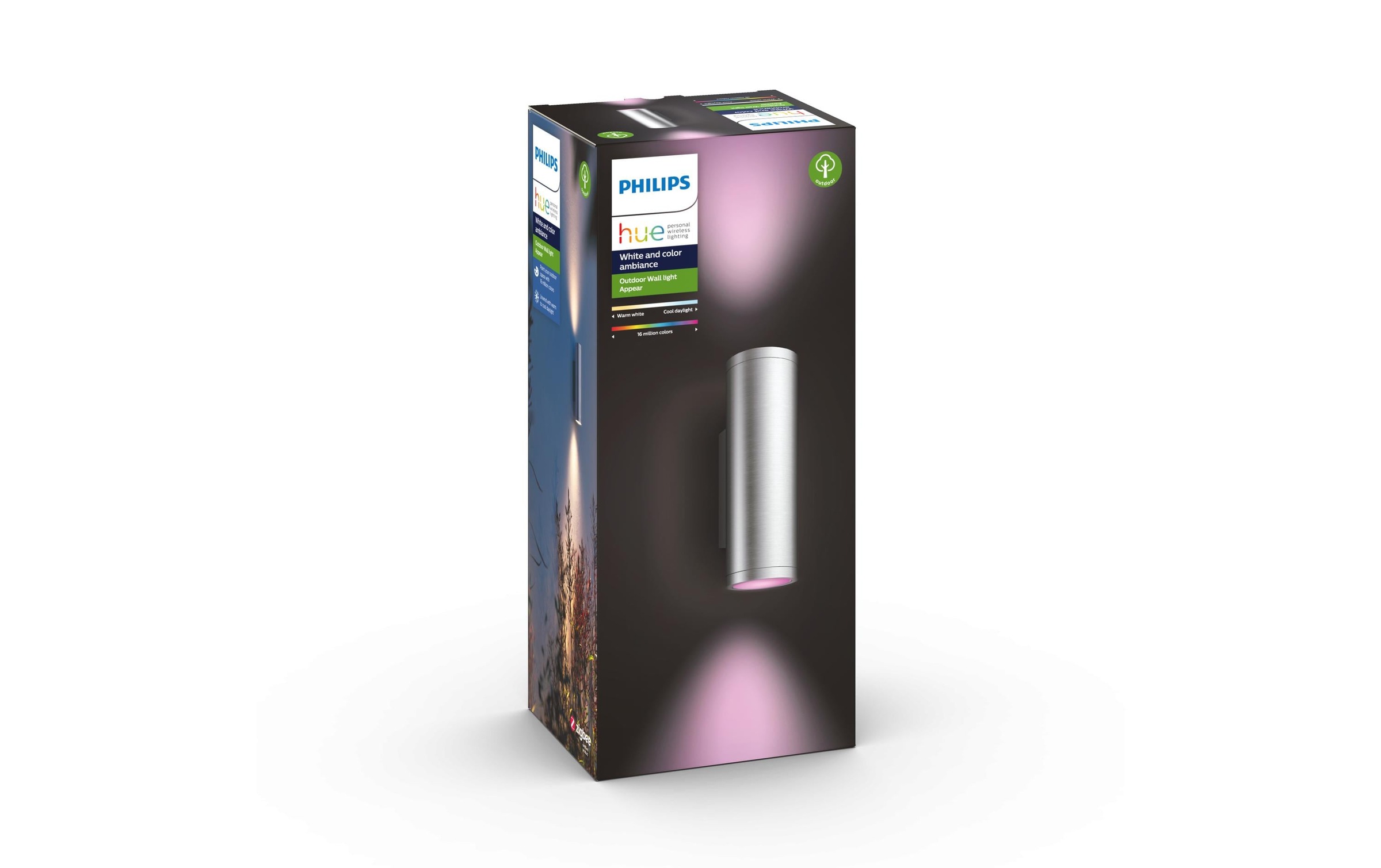 Philips Hue Wandstrahler »App« Farbwechsler | Kaltweiß | Neutralweiß | Tageslichtweiß | Warmweiß