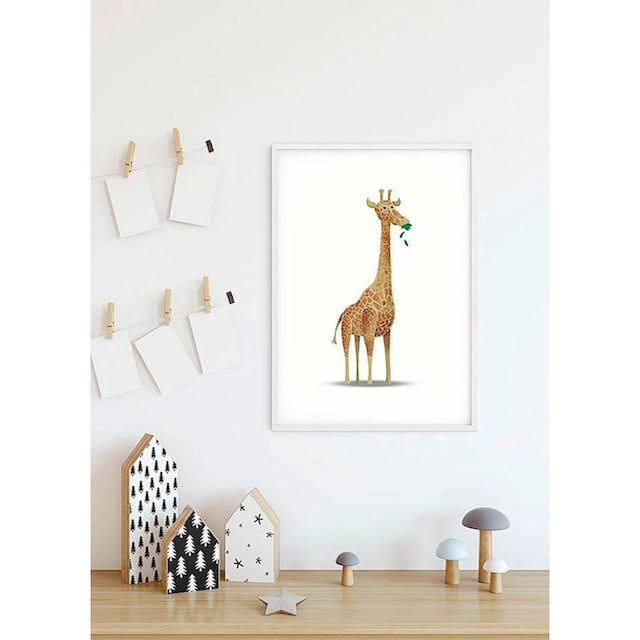 Komar Poster »Cute Animal Giraffe«, Tiere, (1 St.), Kinderzimmer,  Schlafzimmer, Wohnzimmer | BAUR