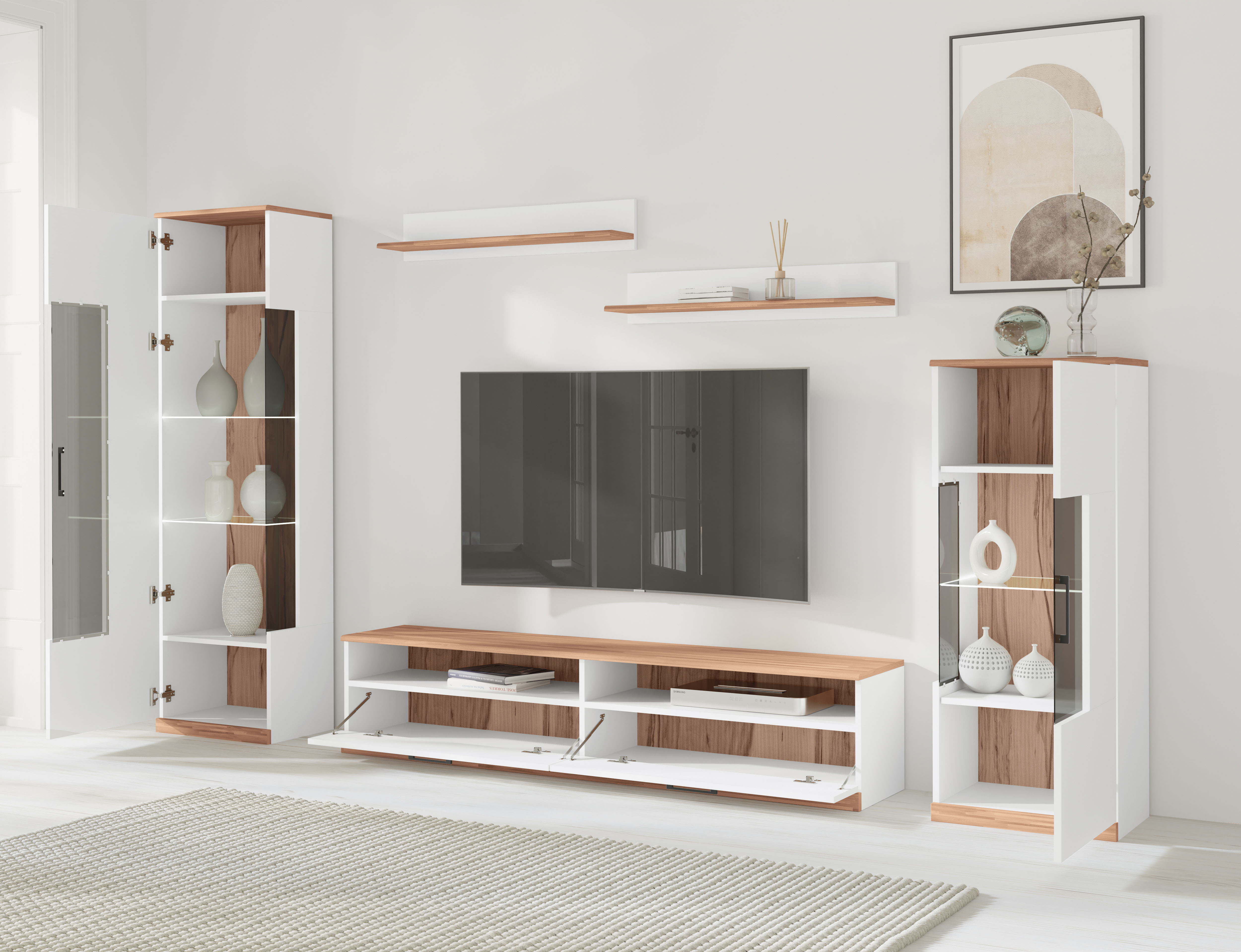 Thumbnail - Home affaire Wohnwand "Ribe Wohnwand Set-5 St." Set, 5 Stk. tlg.