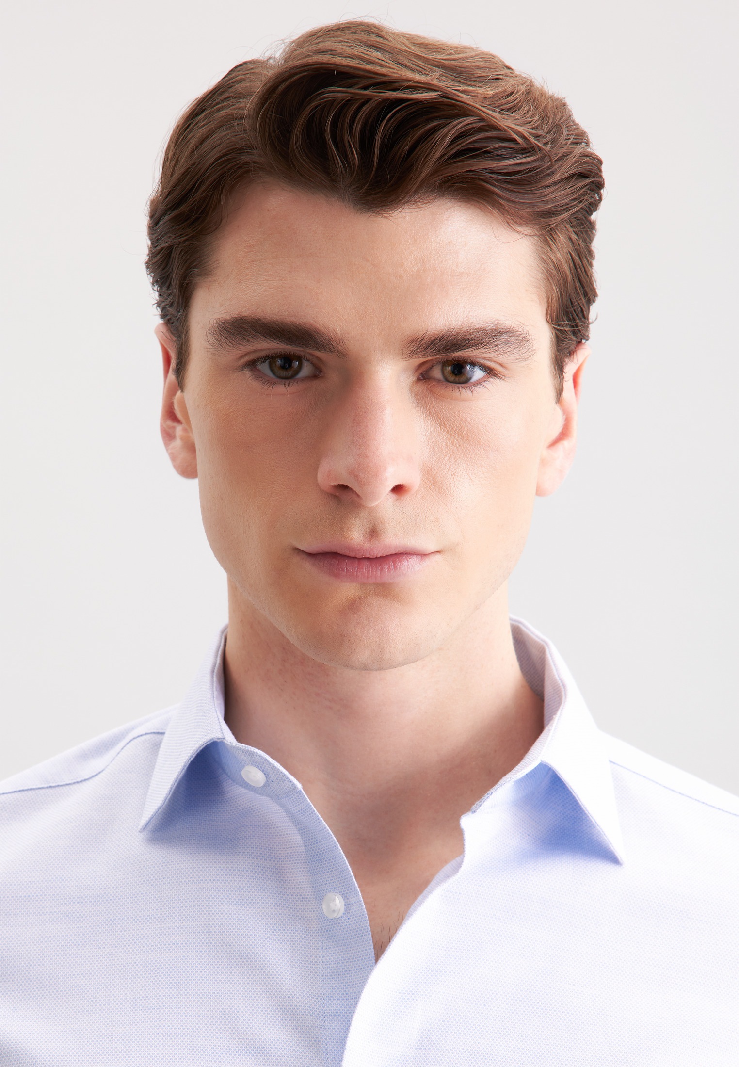 Thumbnail - seidensticker Flanellhemd "Schwarze Rose" Slim 1/1 Kentkragen Struktur