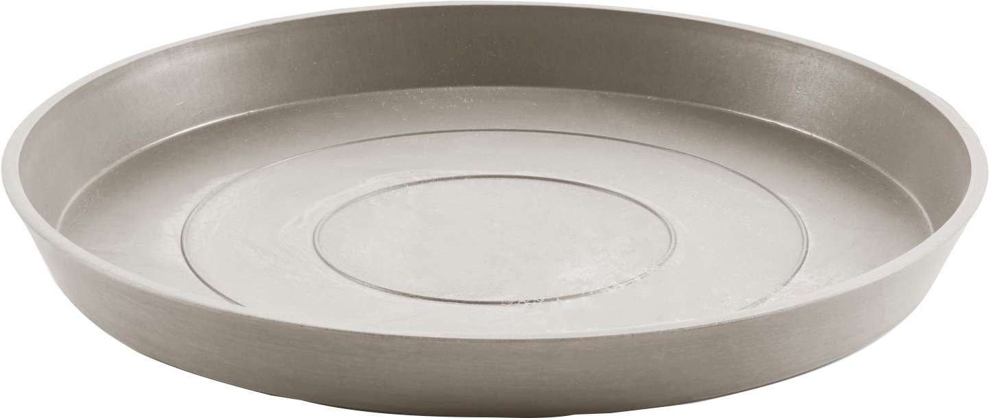 ECOPOTS Blumentopfuntersetzer "ROUND SAUCER Taupe", BxTxH: 50,5x50,5x3,5 cm