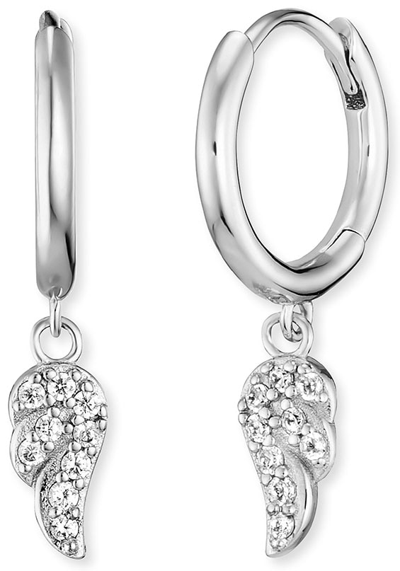 Créoles Engelsrufer Flying Wings Argent 14mm