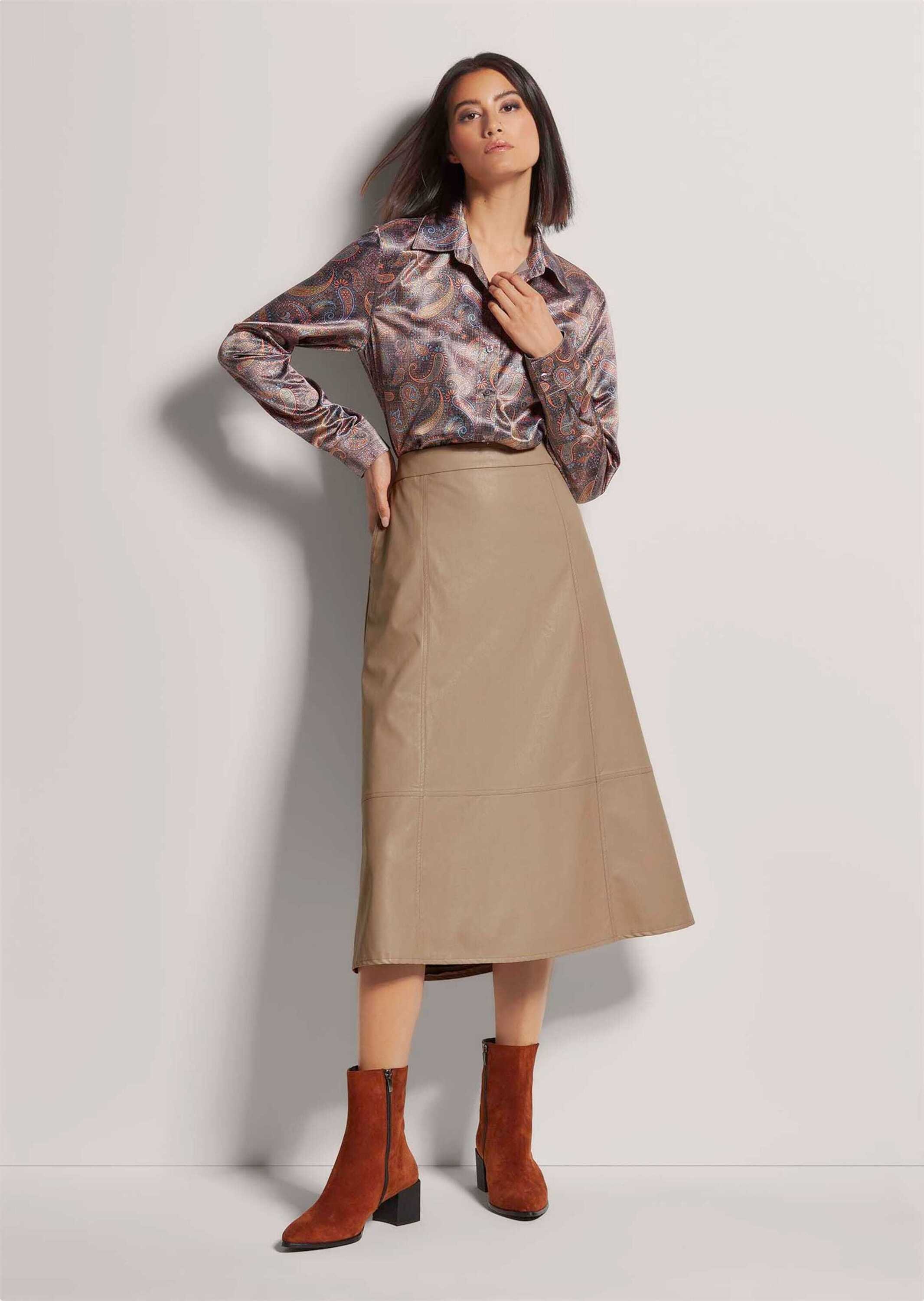 Thumbnail - MADELEINE Langarmbluse "Bluse Satinbluse mit Knopfmanschetten"