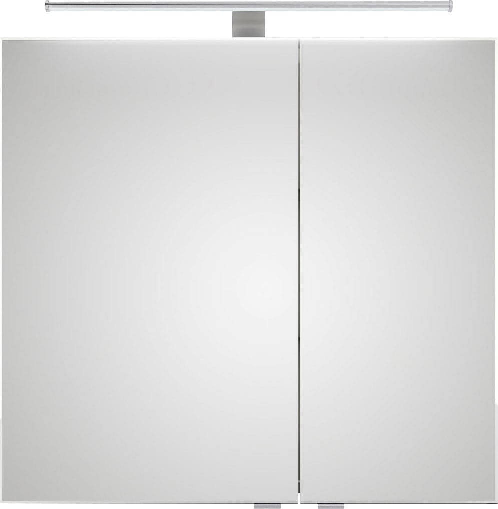 Saphir Badmöbel-Set »6005 Sprint 4-teilig, Keramik-Waschtisch mit LED-Spiegelschrank«, (5 St.), Unterschrank, Midischrank, inkl. Türdämpfer, 4 Türen, 5 Schubladen