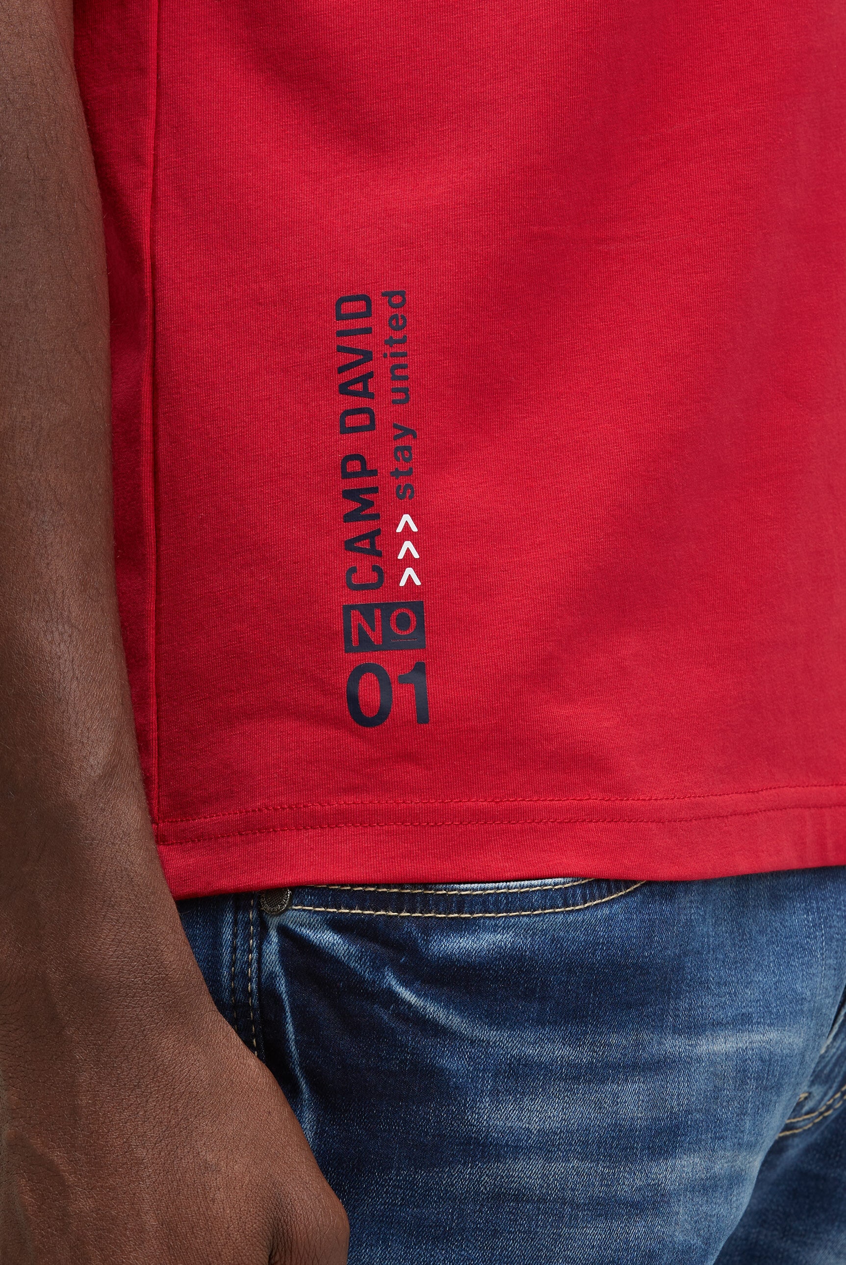 CAMP DAVID Poloshirt, mit Baumwolle