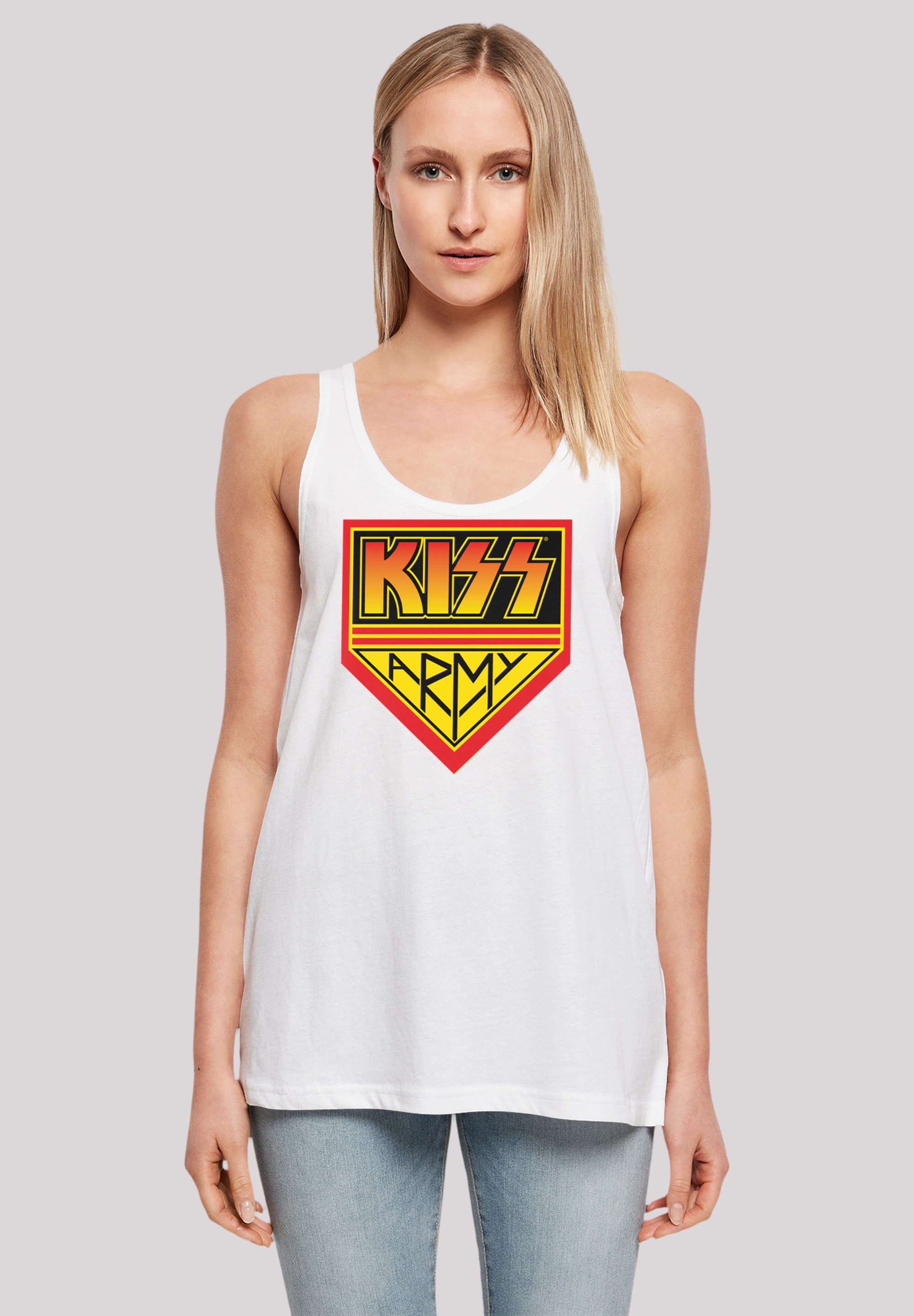 F4NT4STIC T-Shirt »Kiss Rock Band Army Logo«, Premium Qualität, Musik, By Rock Off